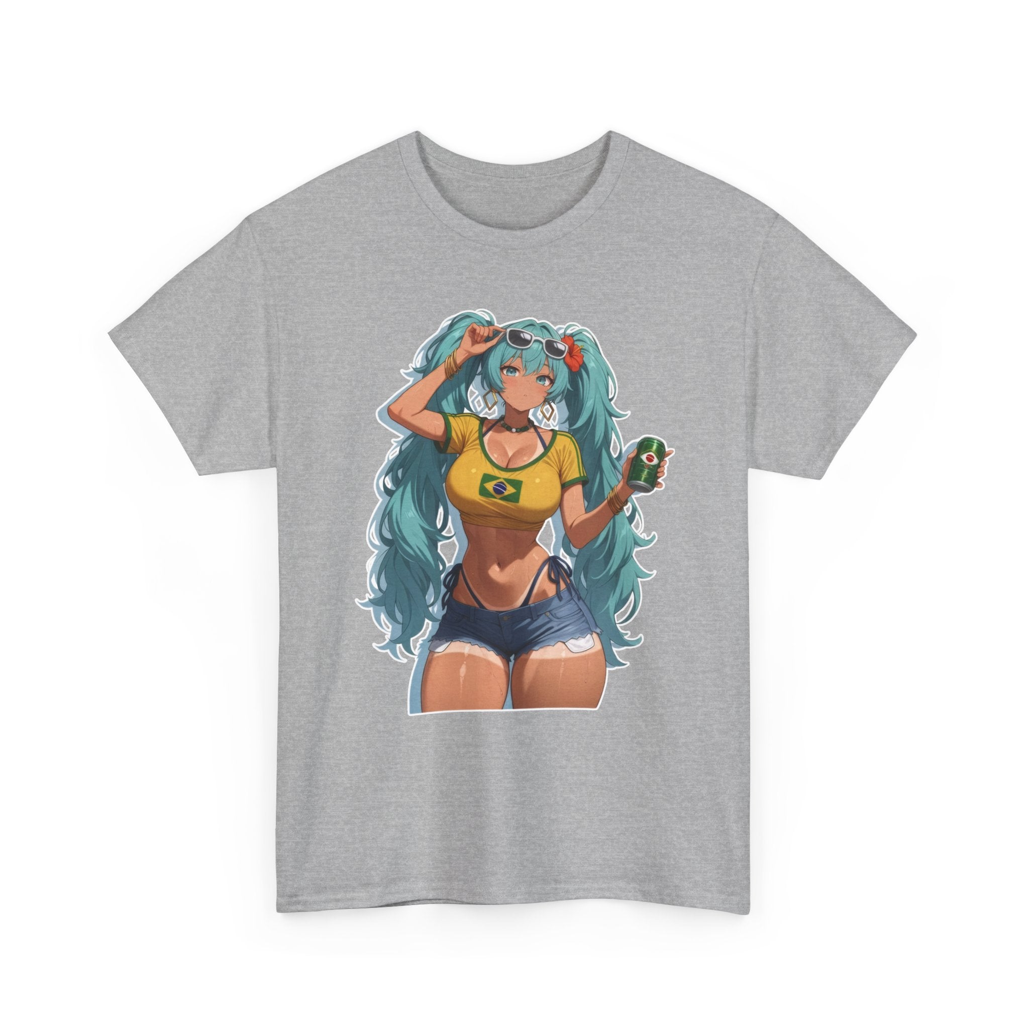 Hatsune Miku Brazil Girl Unisex Heavy Cotton Tee