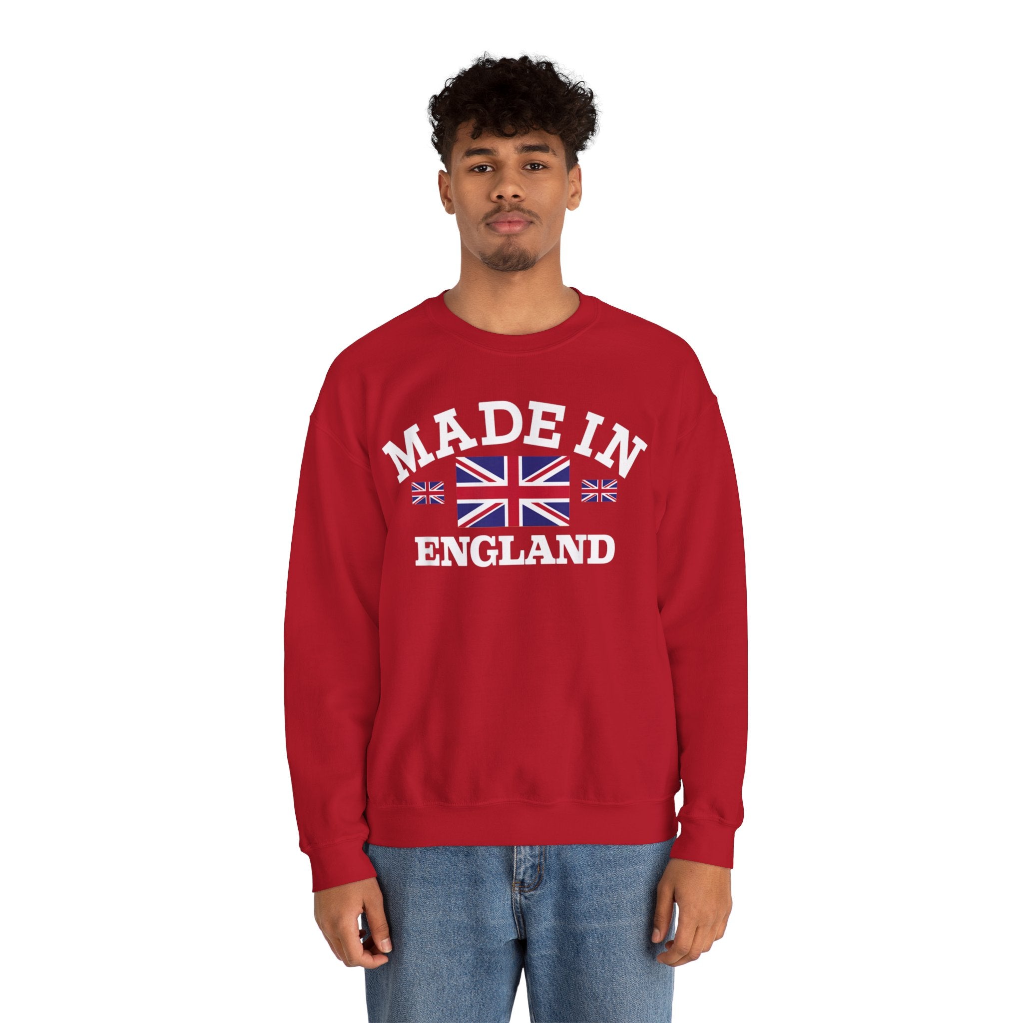 Made in England British Flag Union Jack Unisex Heavy Blend™ Crewneck Sweatshirt