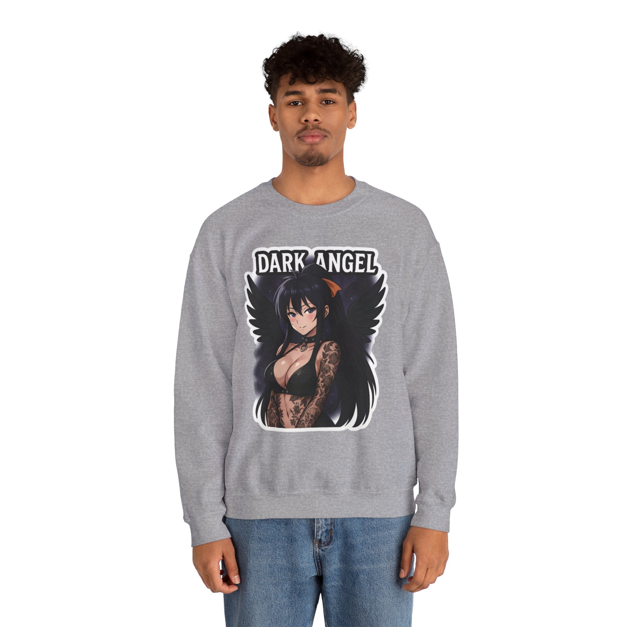 Akeno Himejima Dark Angel Unisex Heavy Blend™ Crewneck Sweatshirt