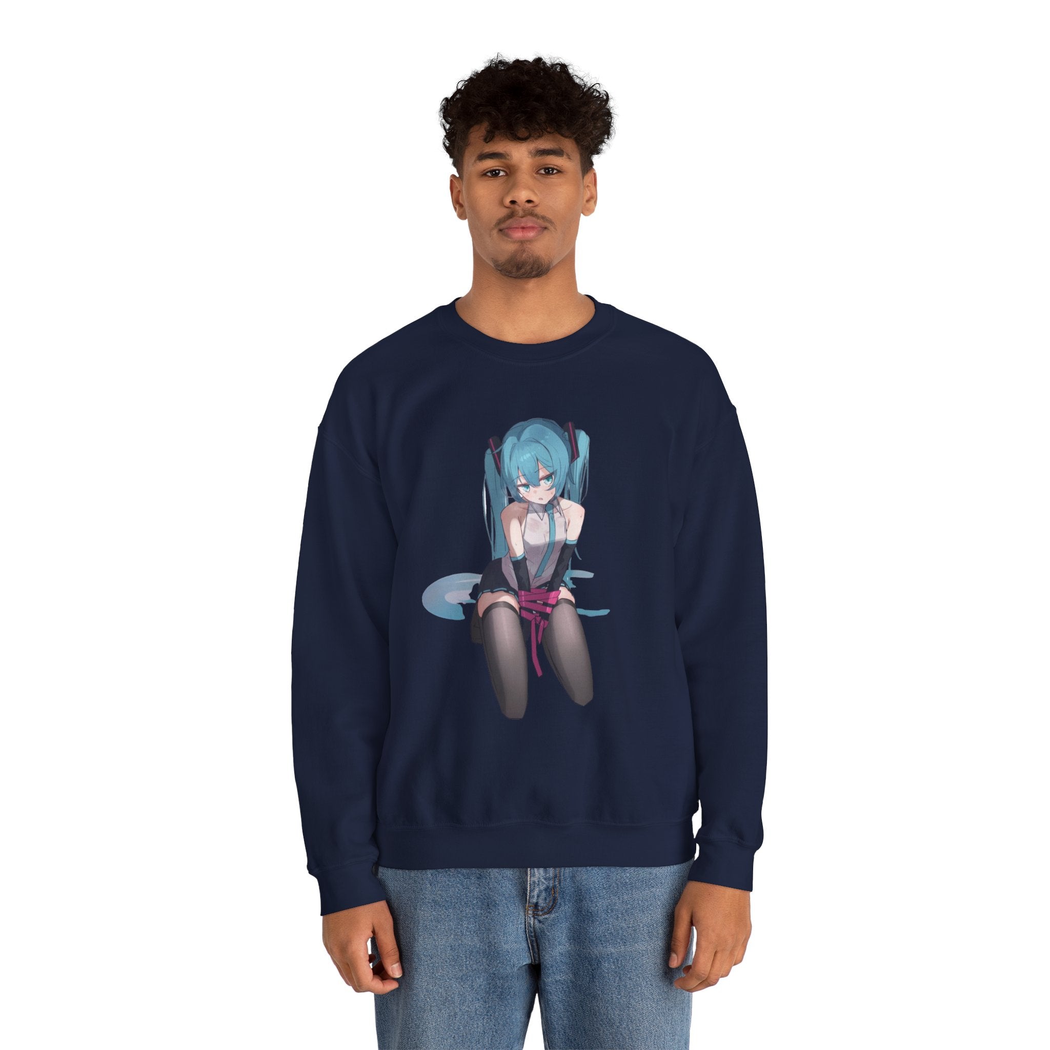 Hatsune Miku Bound Cute Anime Unisex Heavy Blend™ Crewneck Sweatshirt