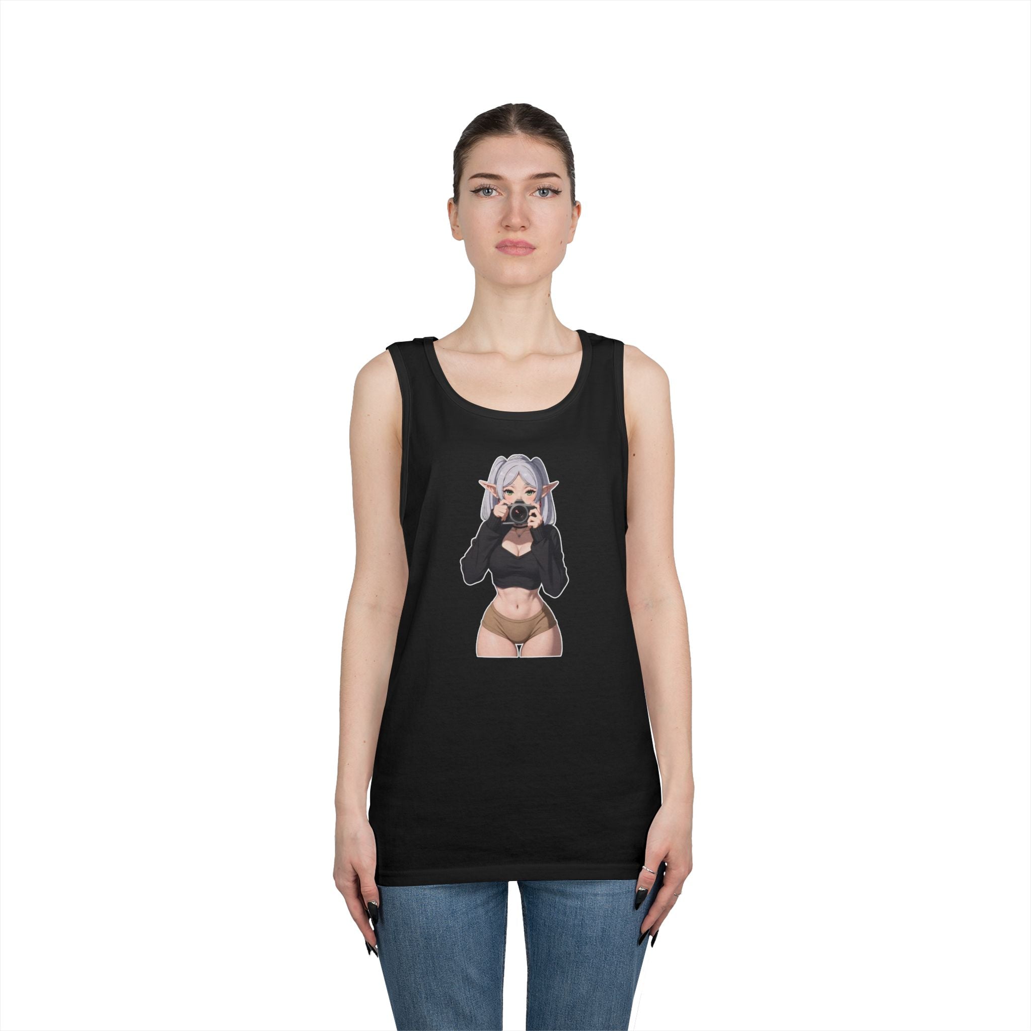 Frieren Cute Heavy Cotton Tank Top