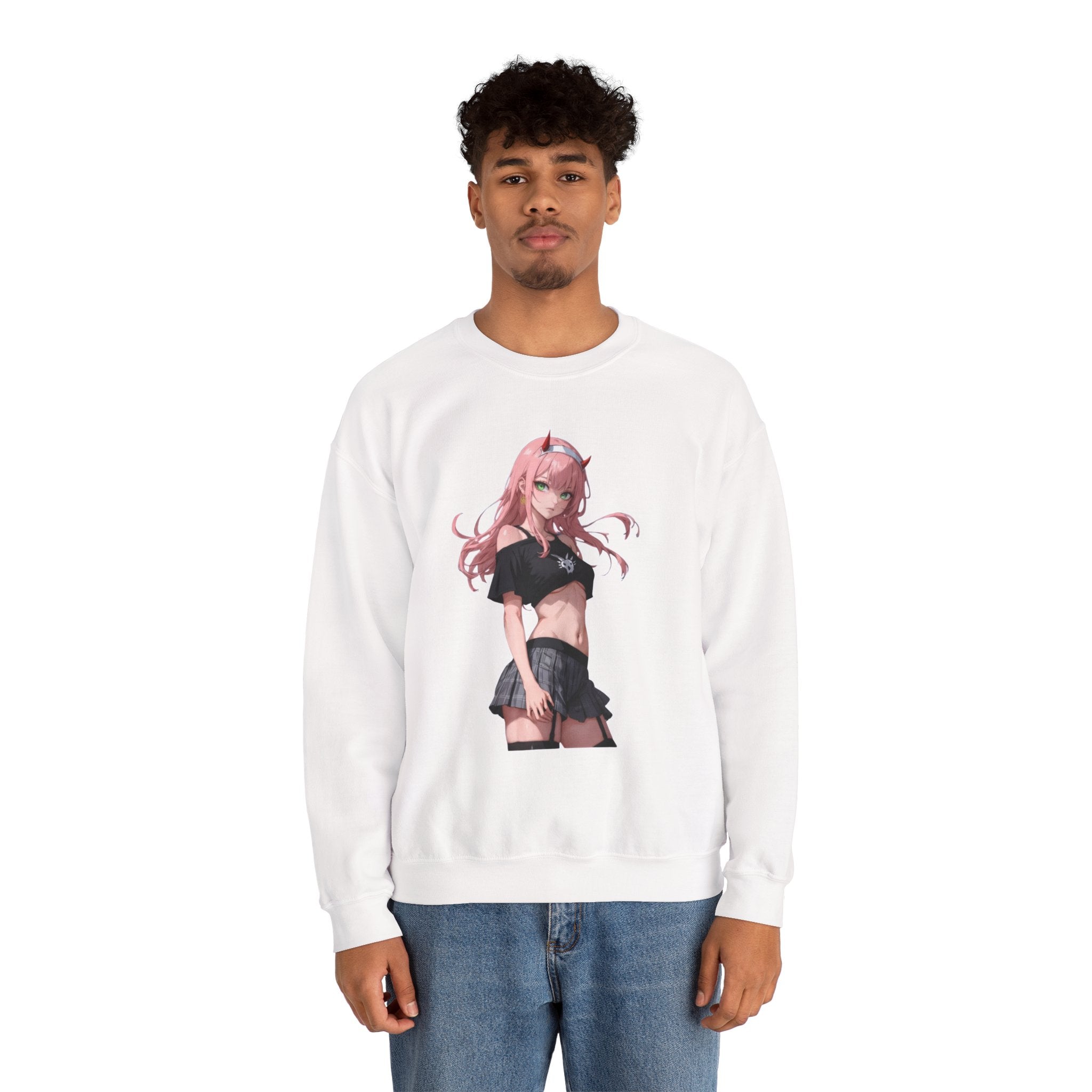 Zero Two Streetwear Style Unisex Heavy Blend™ Crewneck Sweatshirt