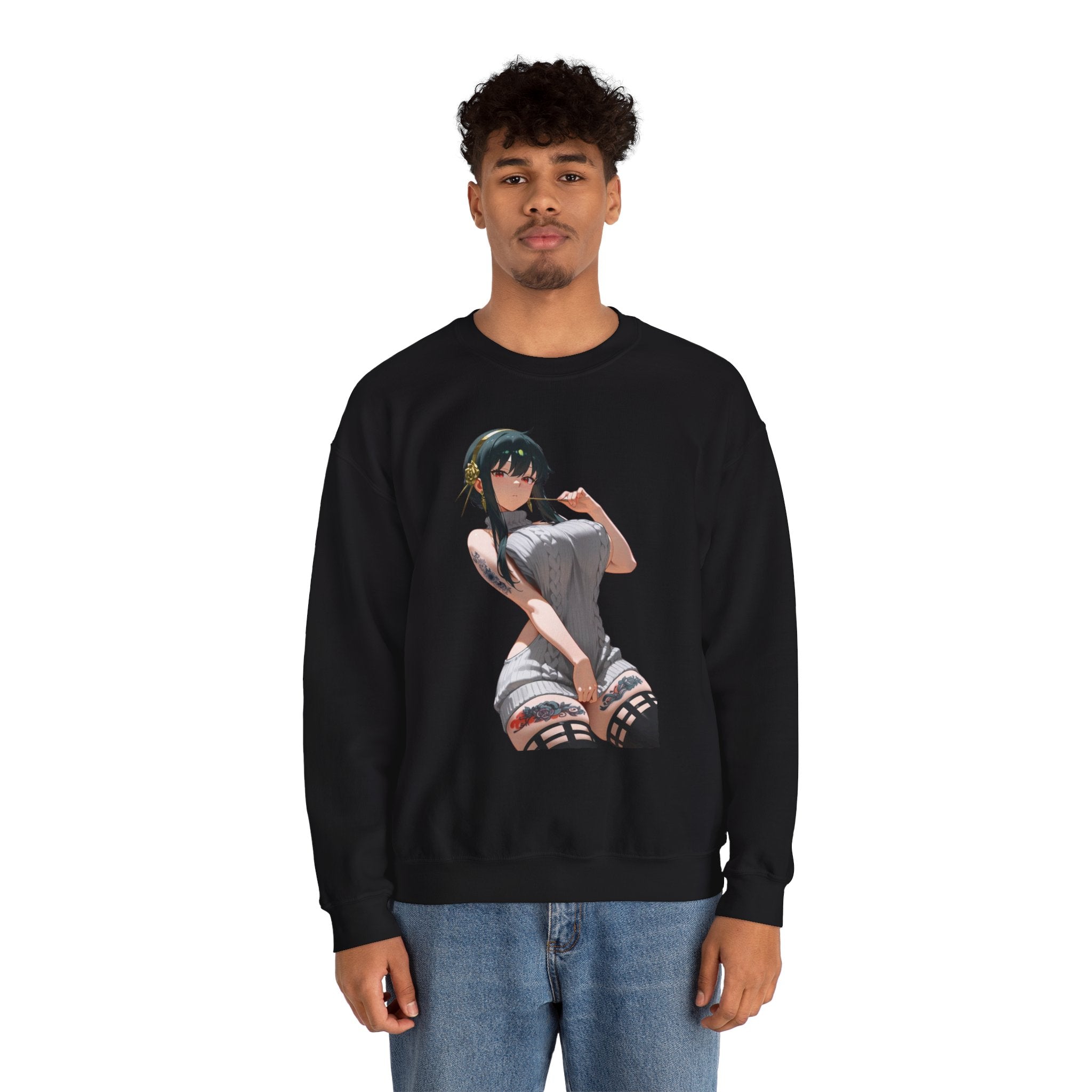 Yor Forger Sexy Tattooed Unisex Heavy Blend™ Crewneck Sweatshirt