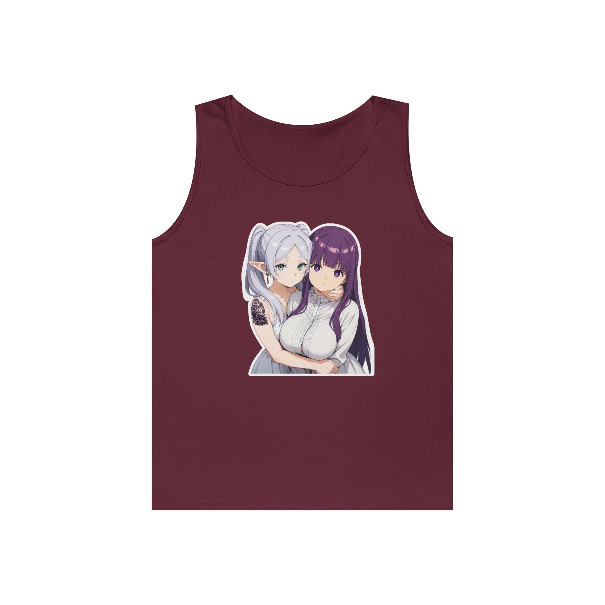 Fern x Frieren Waifu Heavy Cotton Tank Top