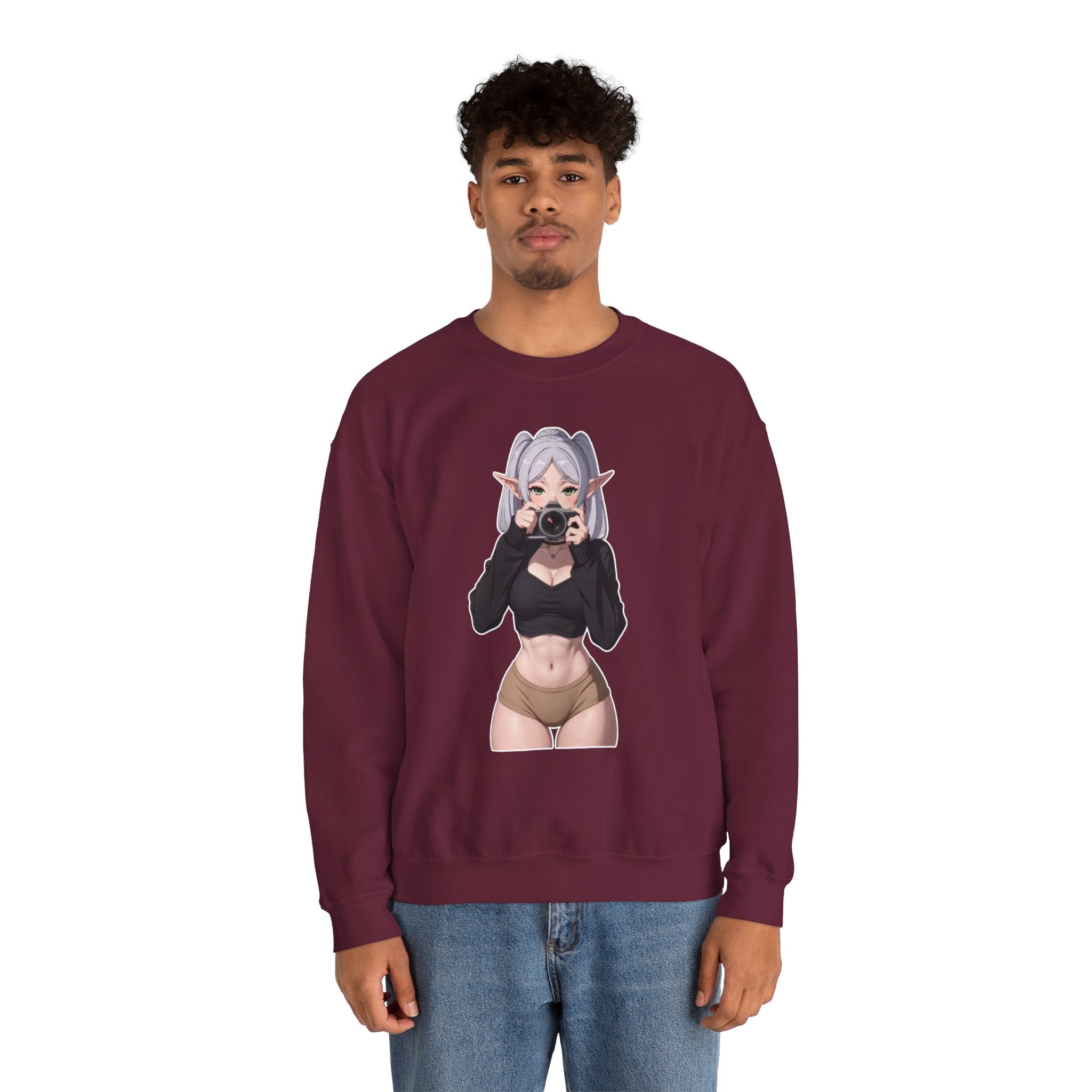 Frieren Cute Unisex Heavy Blend™ Crewneck Sweatshirt