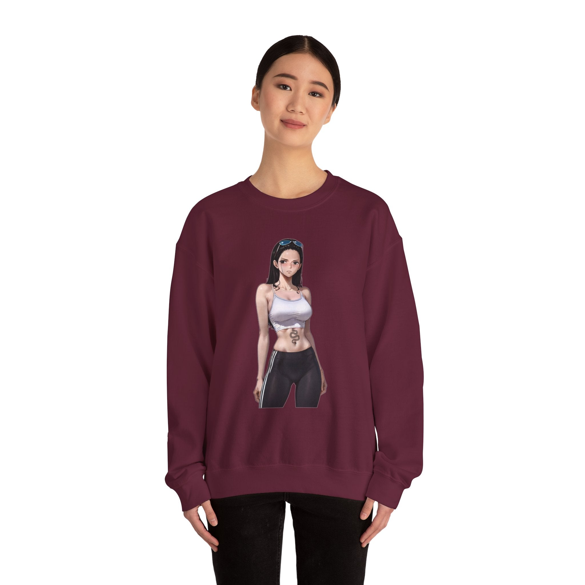Copy of Nico Robin Catgirl Casual Anime Unisex Heavy Blend™ Crewneck Sweatshirt