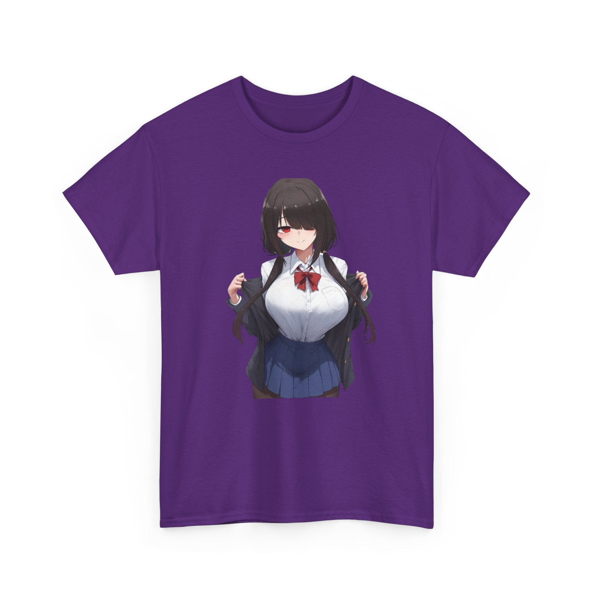 Tokisaki Kurum Schoolgirl Gothic Seductive Unisex Heavy Cotton Tee
