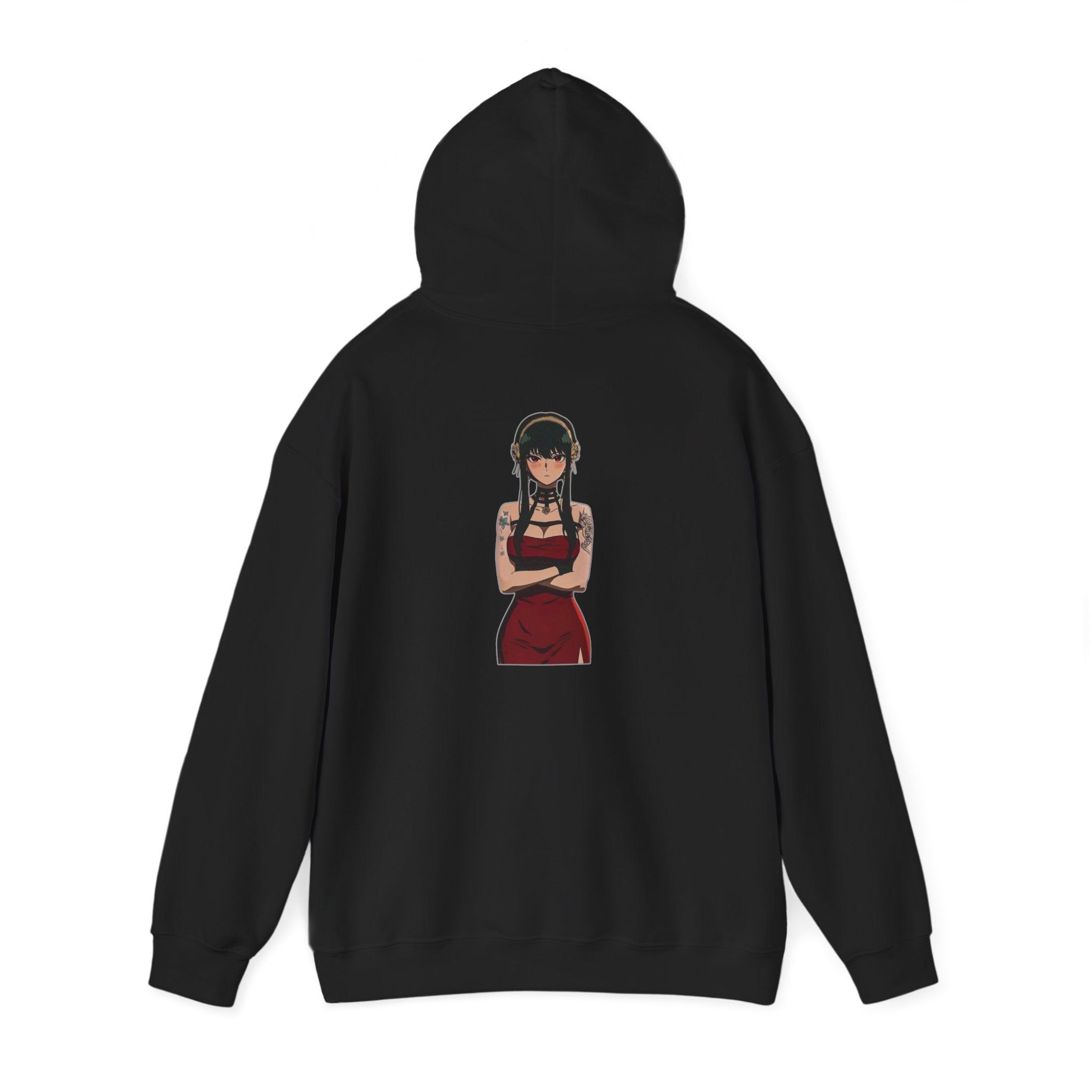 Yor Forger Elegant Tattooed Anime Unisex Heavy Blend™ Hooded Sweatshirt