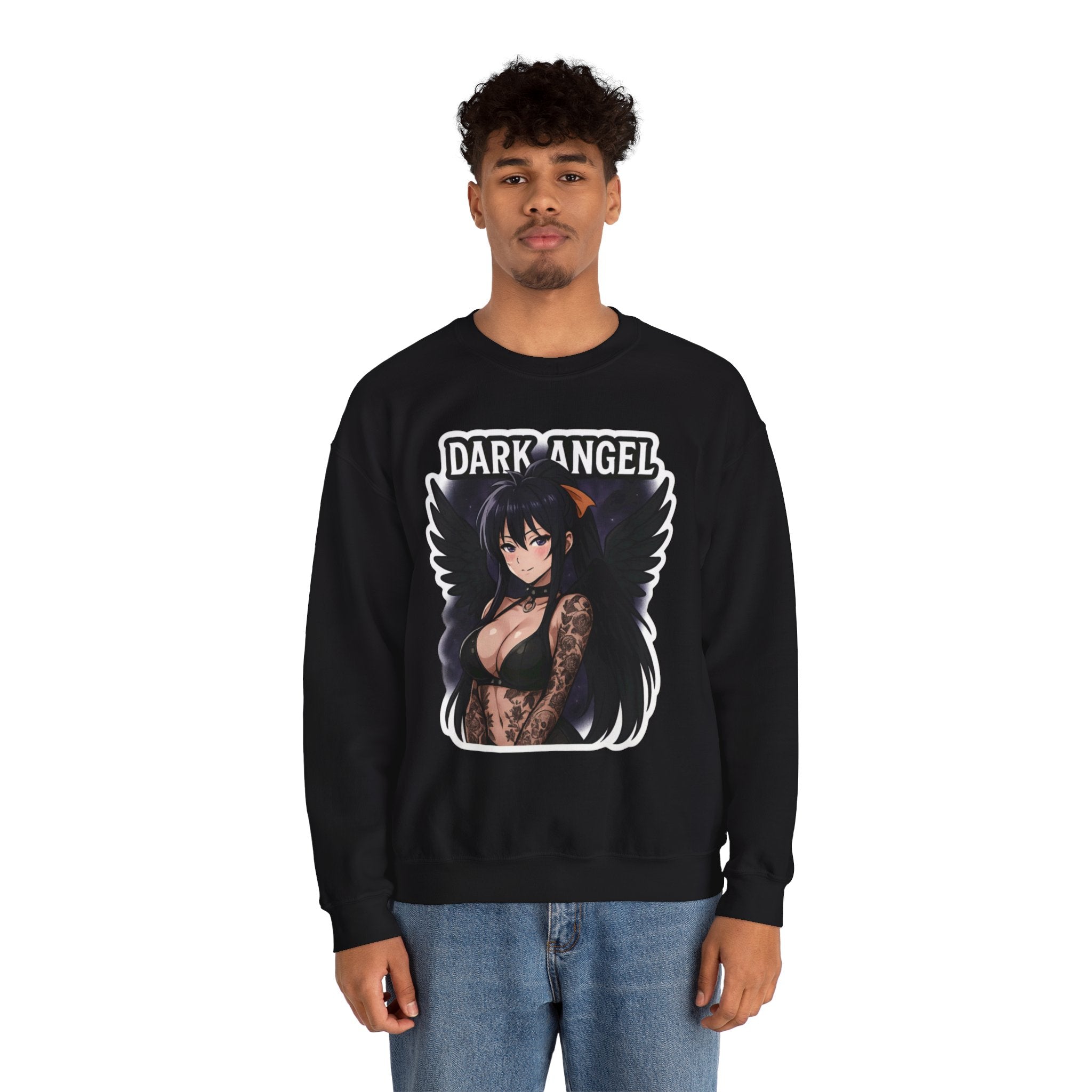 Akeno Himejima Dark Angel Unisex Heavy Blend™ Crewneck Sweatshirt