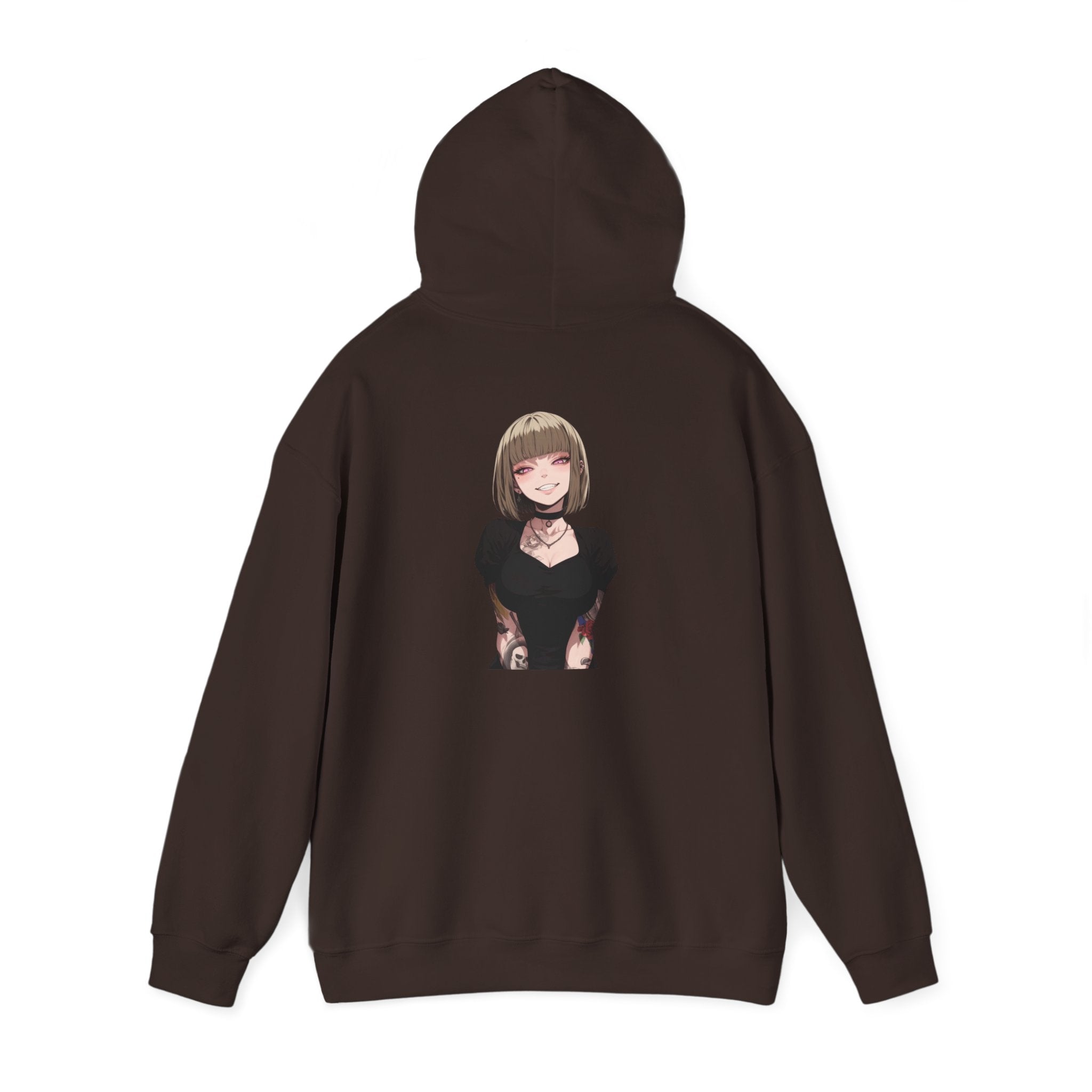 Sexy Style Himiko Toga Skull Tattooed Unisex Heavy Blend™ Hooded Sweatshirt