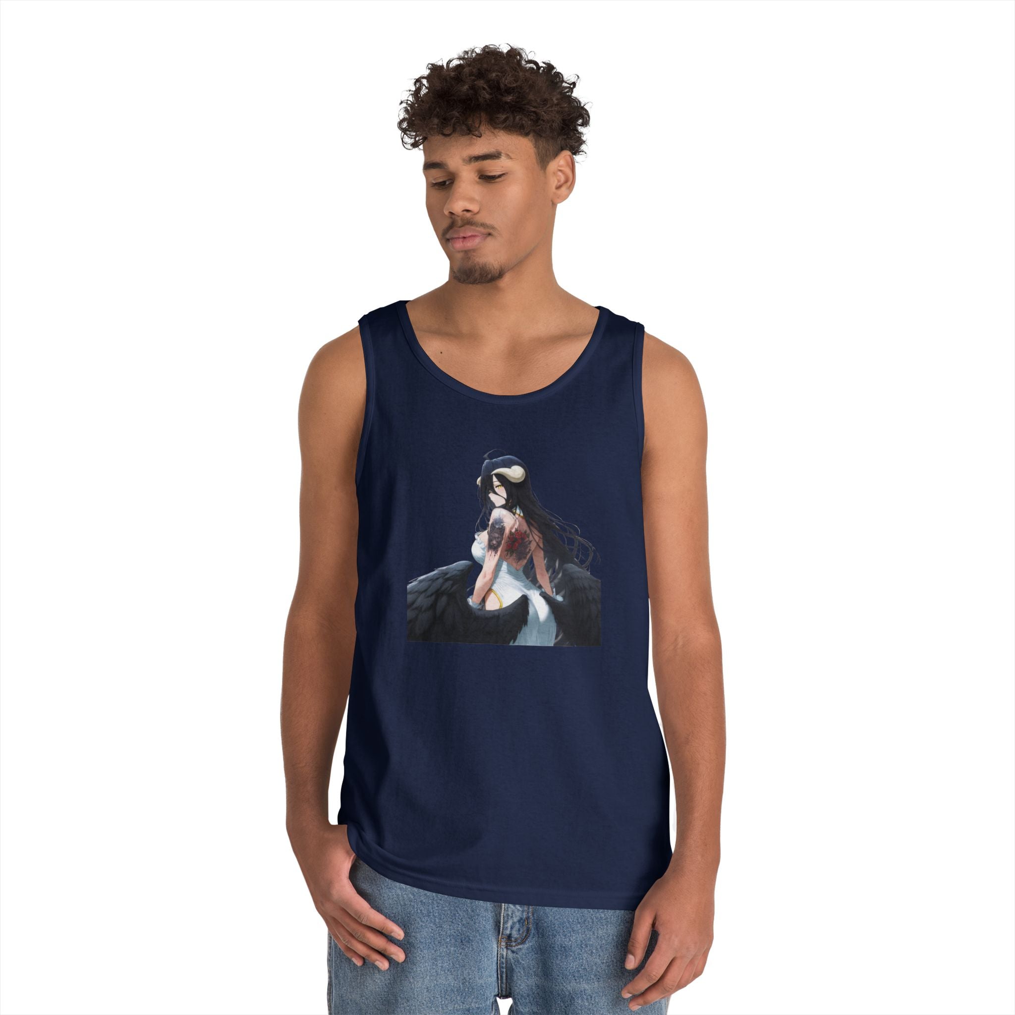 Gothic Albedo Overlord Waifu Heavy Cotton Tank Top