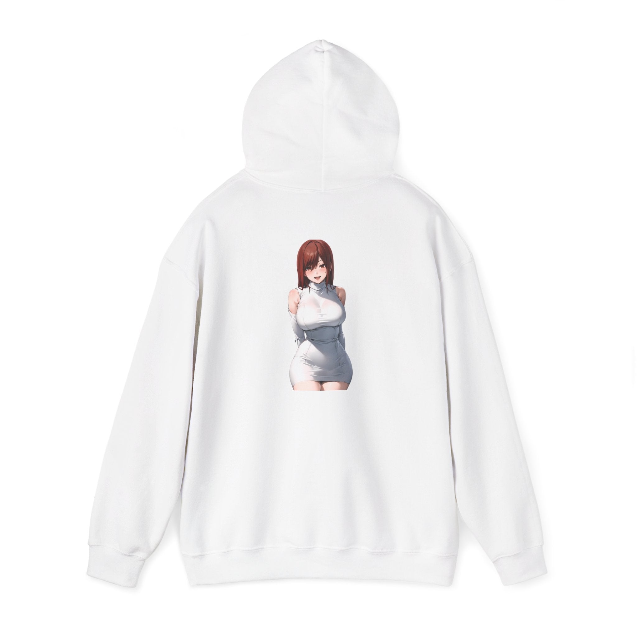 Ezra Scarlet Charming White Dress Anime Unisex Heavy Blend™ Hooded Sweatshirt