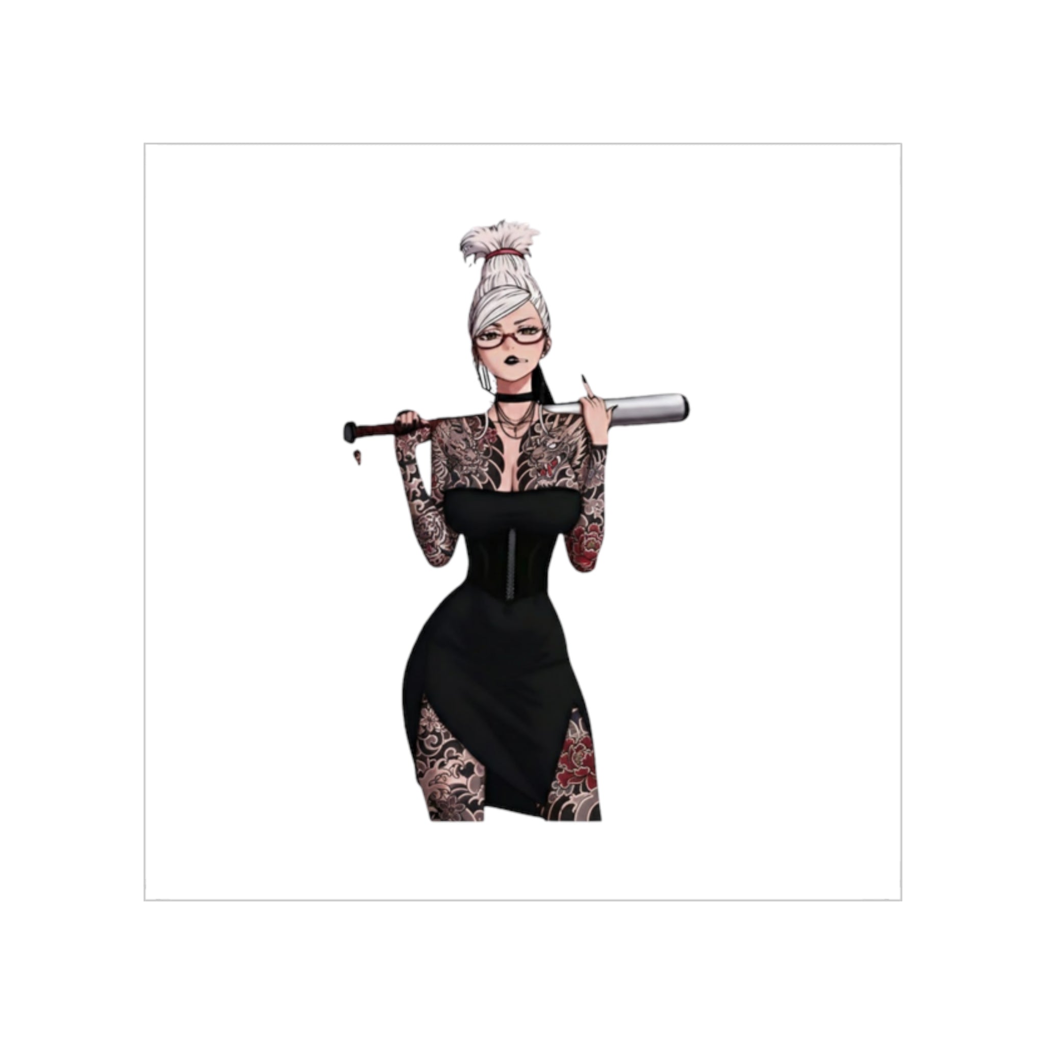 Ayase Seiko Tactical Tattoo Waifu Sticker
