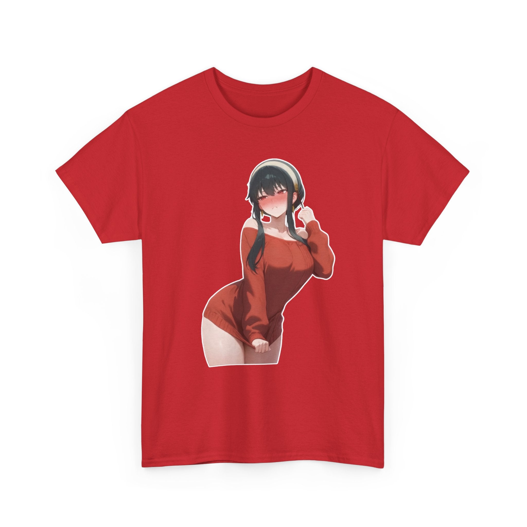 Yor Forger Blushing Waifu Unisex Heavy Cotton Tee