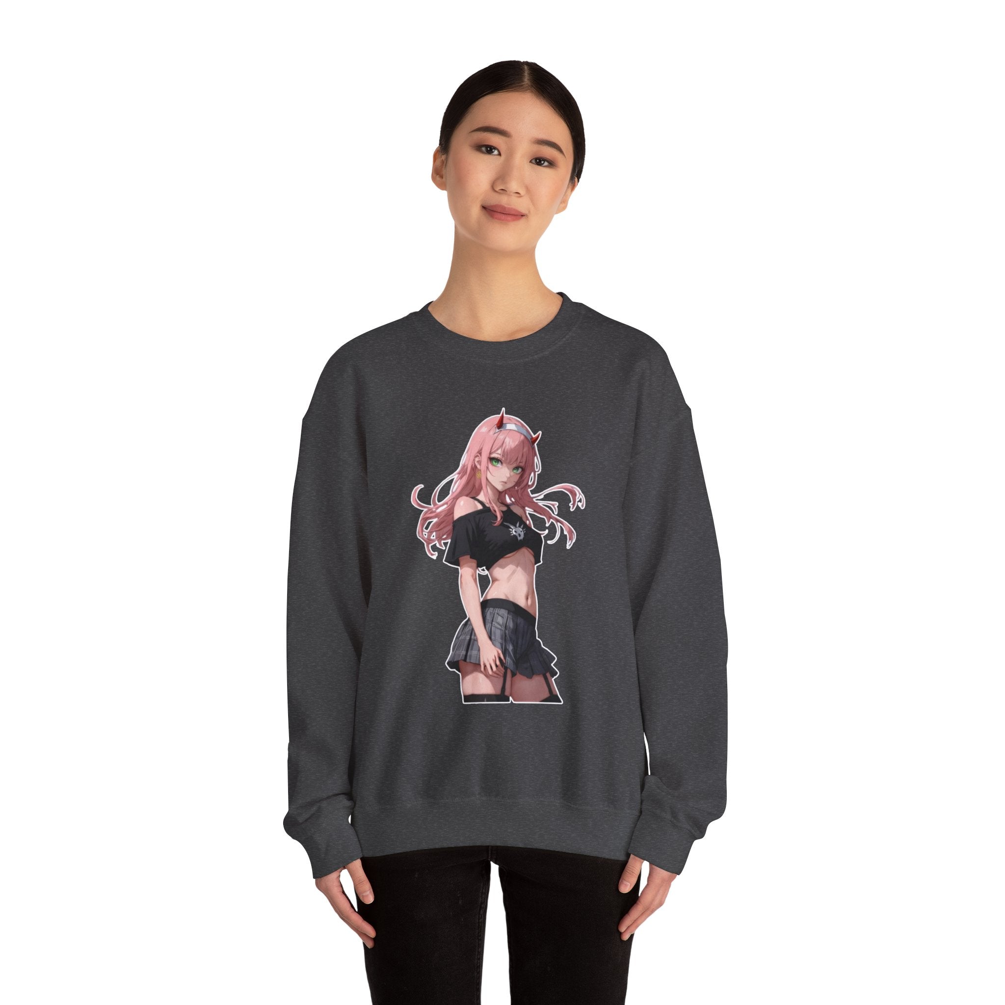 Zero Two Streetwear Style Unisex Heavy Blend™ Crewneck Sweatshirt