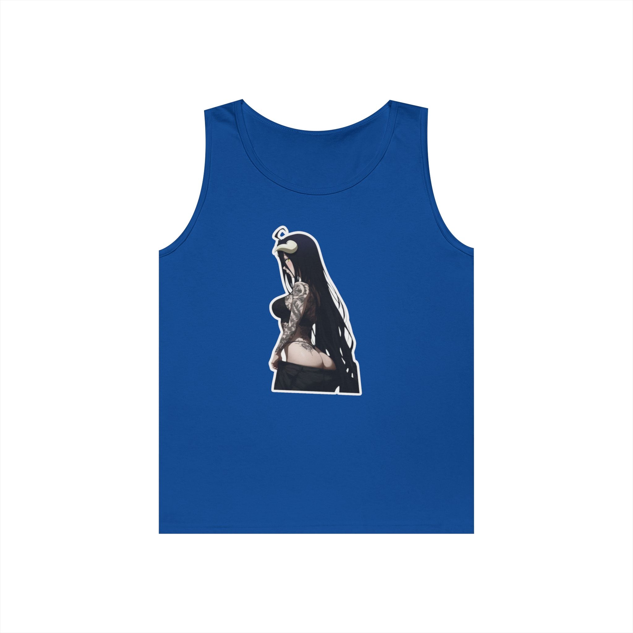 Albedo From Overlord Gothic Tattooed Heavy Cotton Tank Top
