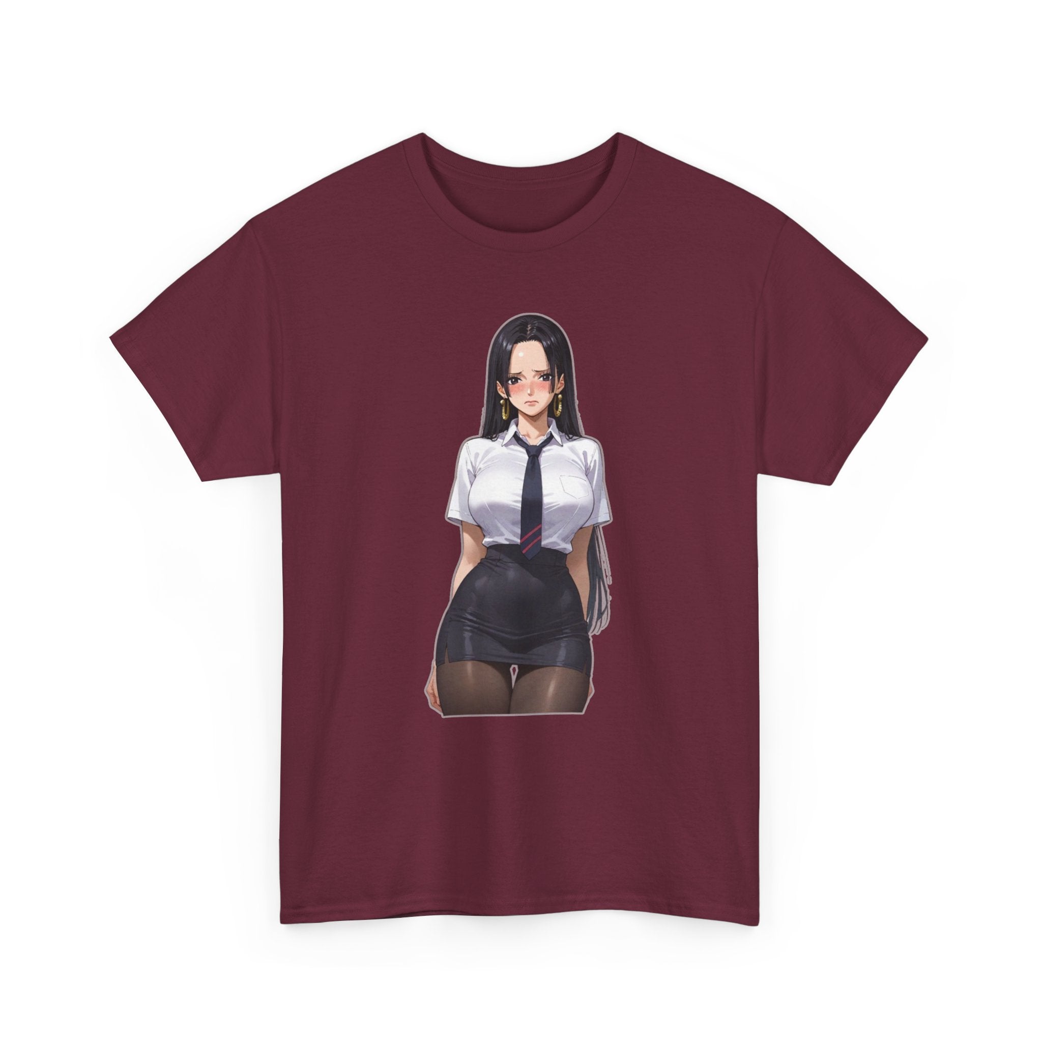 Nico Robin Office Lady Blushing Unisex Heavy Cotton Tee