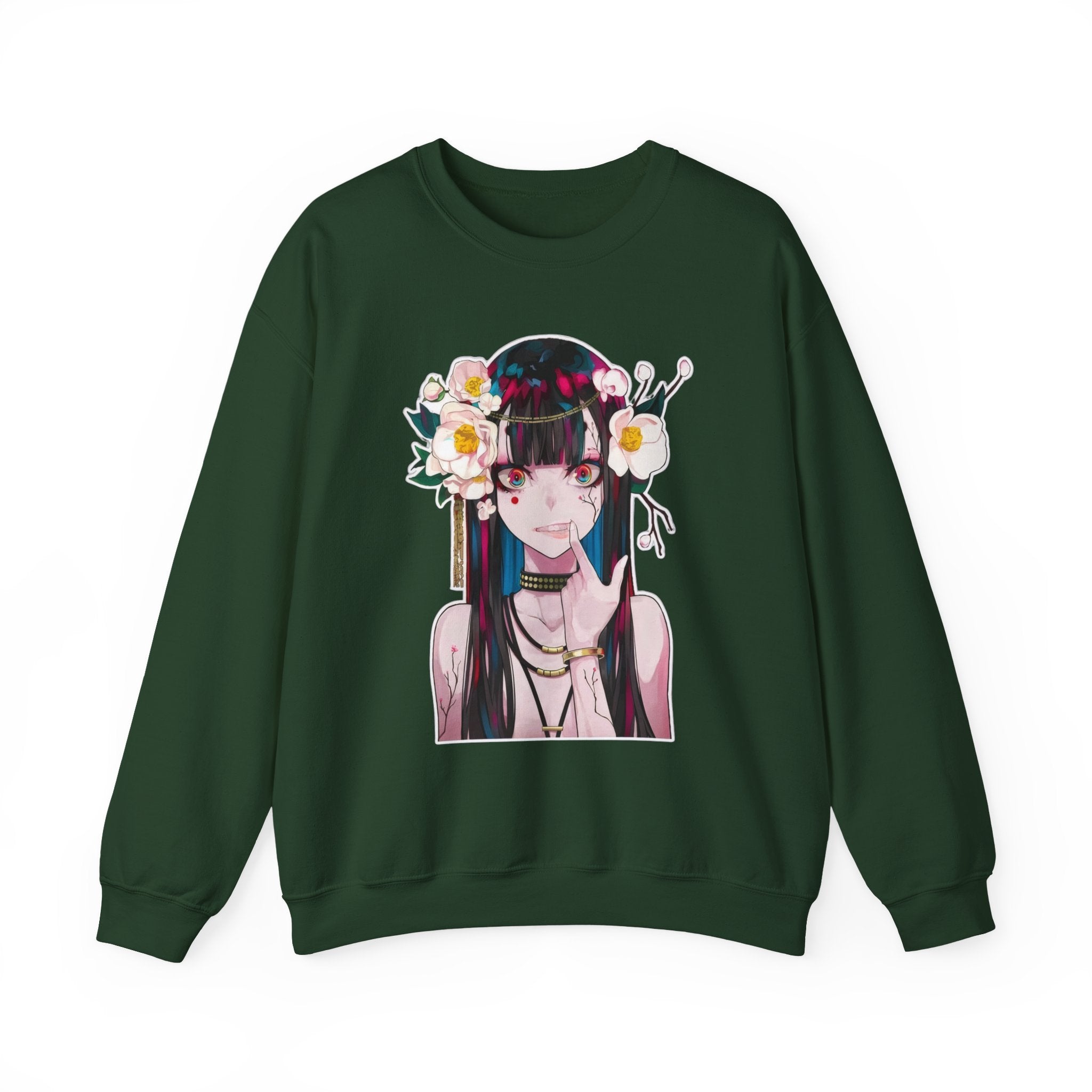 Vampire Girl Dark Fantasy Unisex Heavy Blend™ Crewneck Sweatshirt