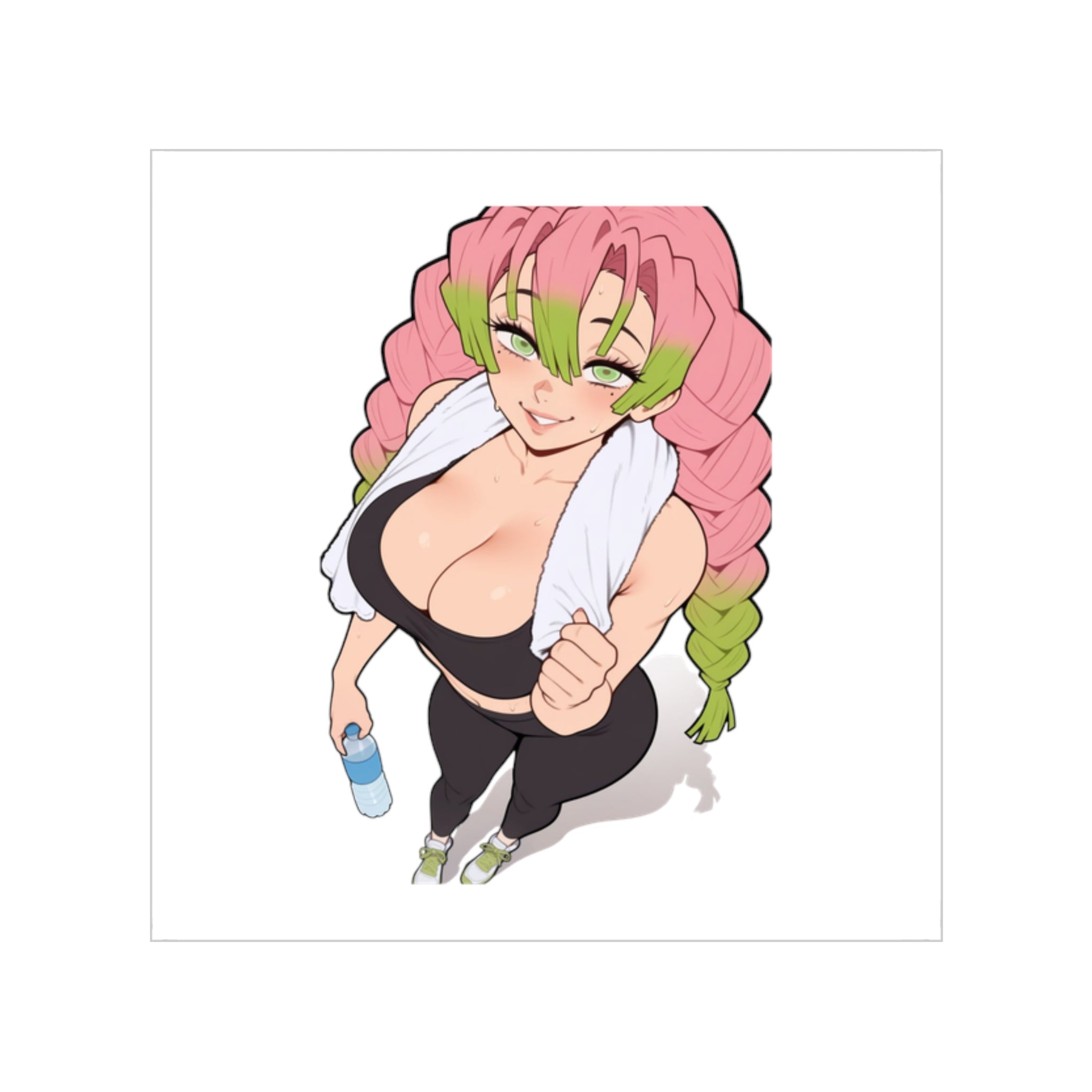 Kanroji Mitsuri Gym Clothes Sexy Waifu Sticker