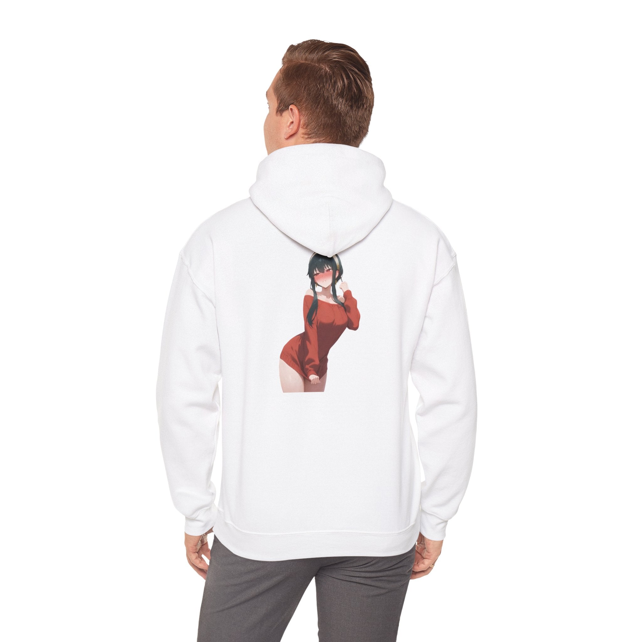 Yor Forger Blushing Waifu Unisex Heavy Blend™ Hooded Sweatshirt