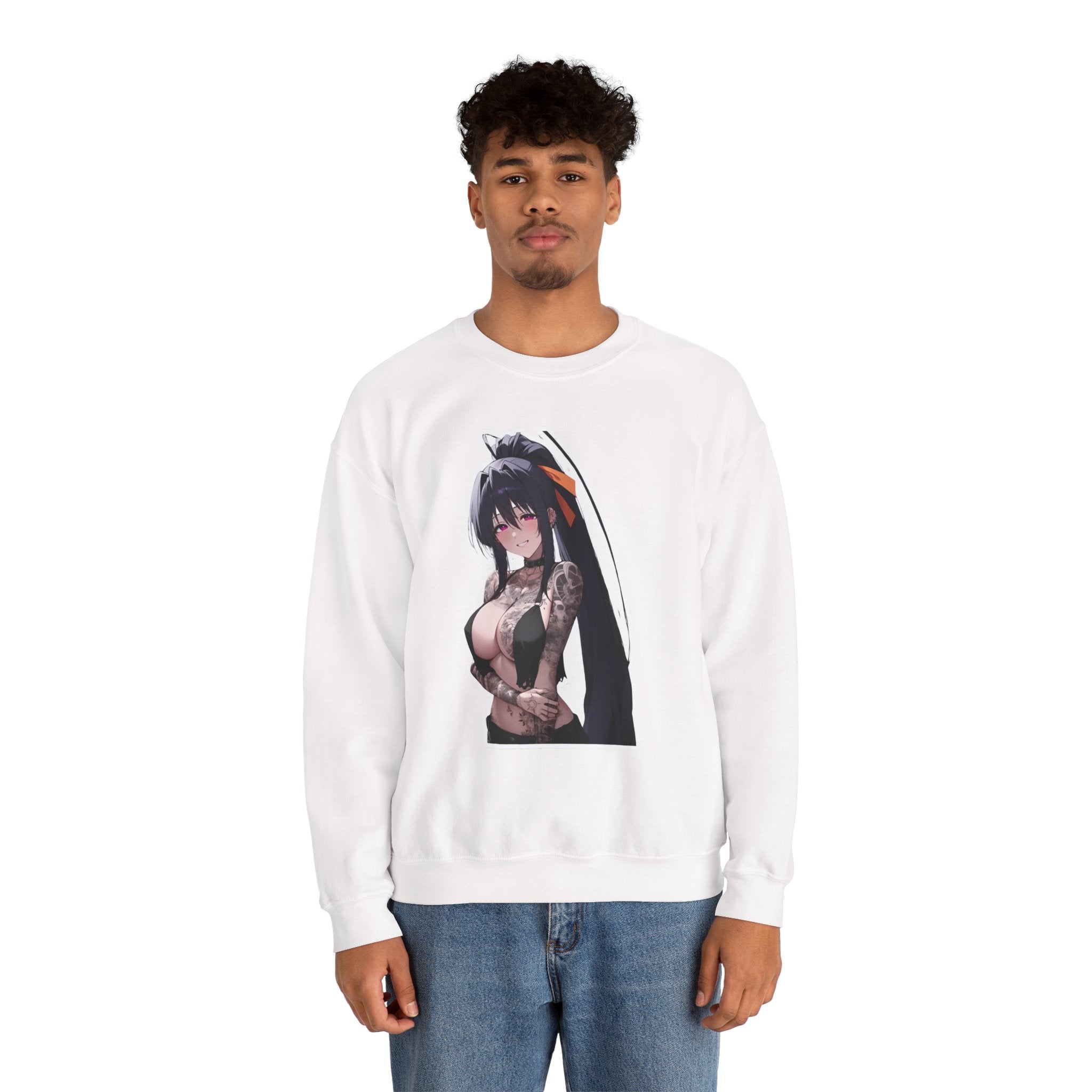 Akeno Himejima Gothic Tattooed Unisex Heavy Blend™ Crewneck Sweatshirt