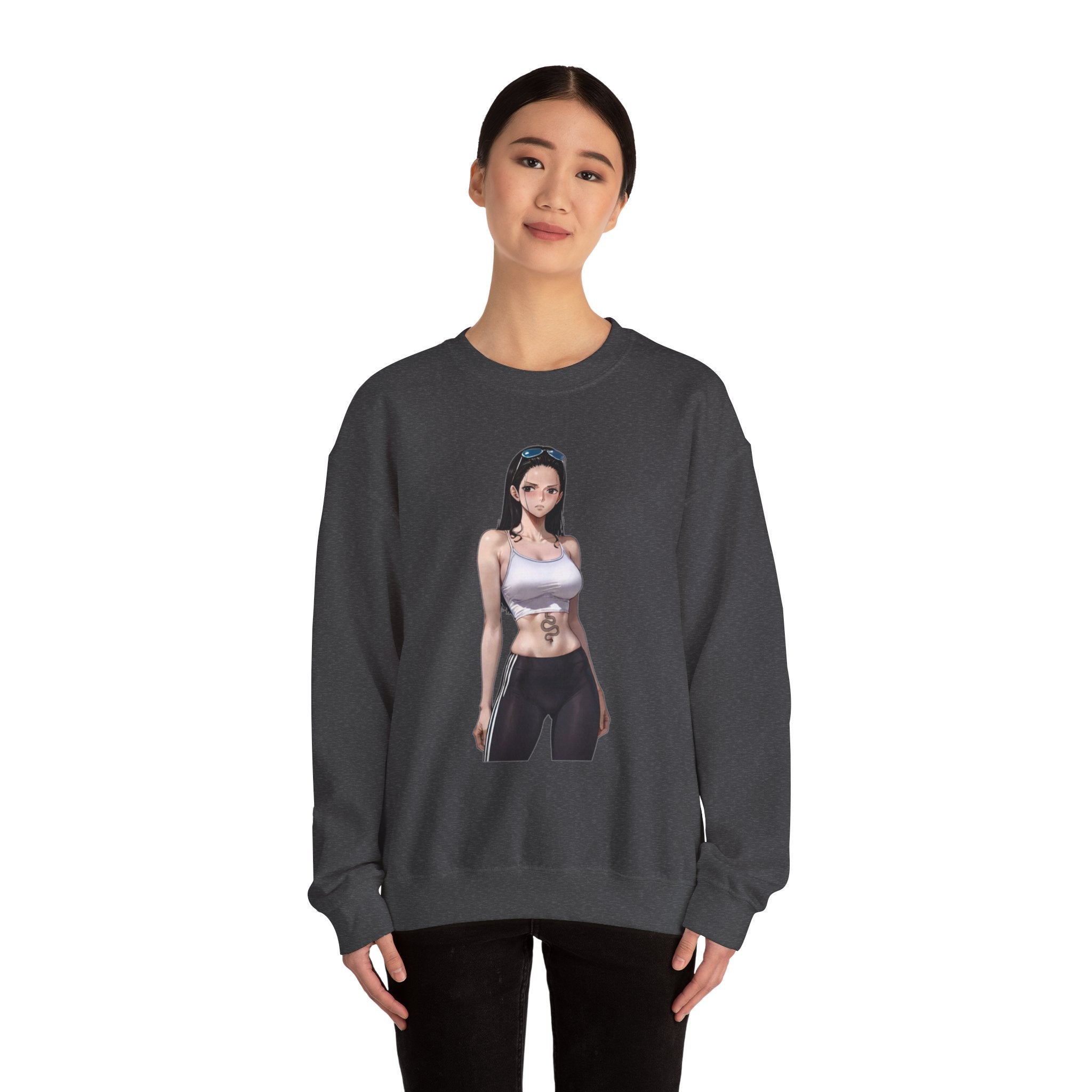 Copy of Nico Robin Catgirl Casual Anime Unisex Heavy Blend™ Crewneck Sweatshirt