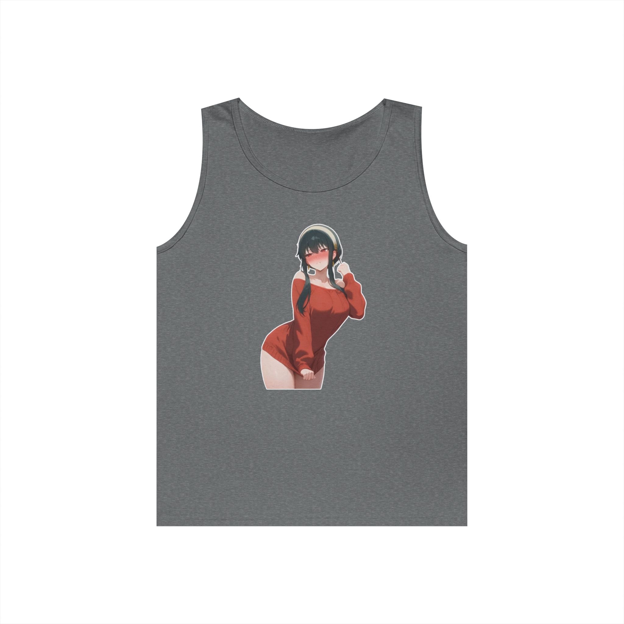 Yor Forger Blushing Waifu Heavy Cotton Tank Top