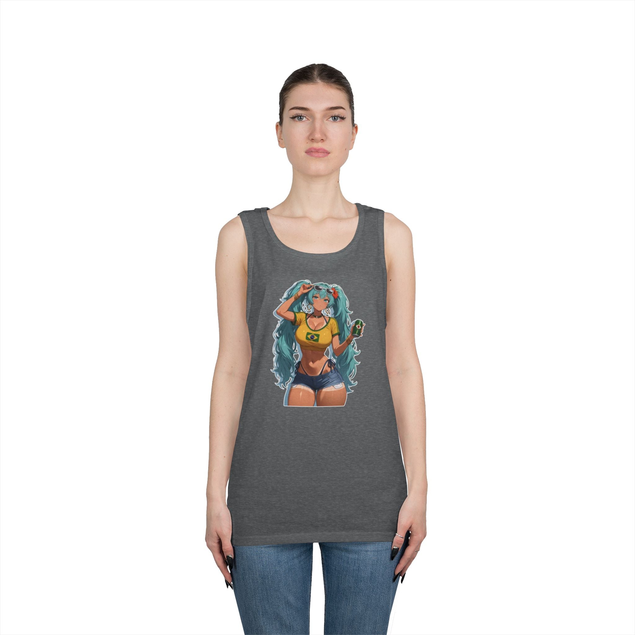 Hatsune Miku Brazil Girl Heavy Cotton Tank Top