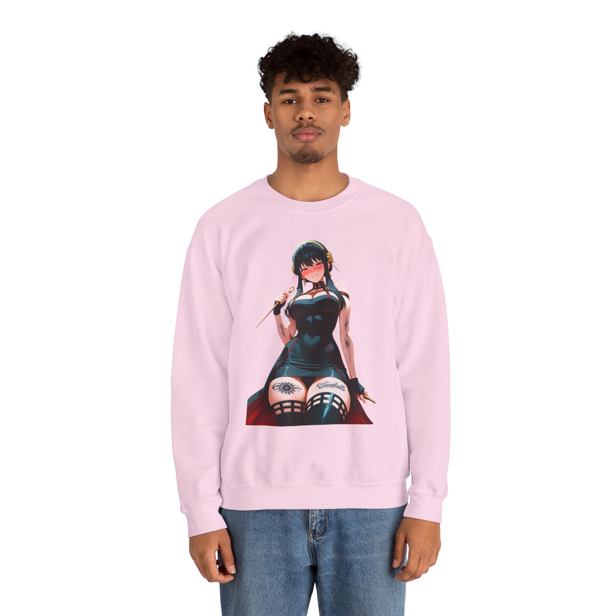 Yor Forger Assassin Gothic Tattooed Unisex Heavy Blend™ Crewneck Sweatshirt