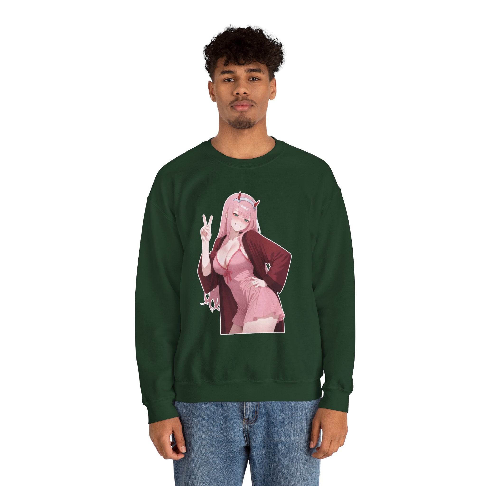 Zero Two Unisex Heavy Blend™ Crewneck Sweatshirt