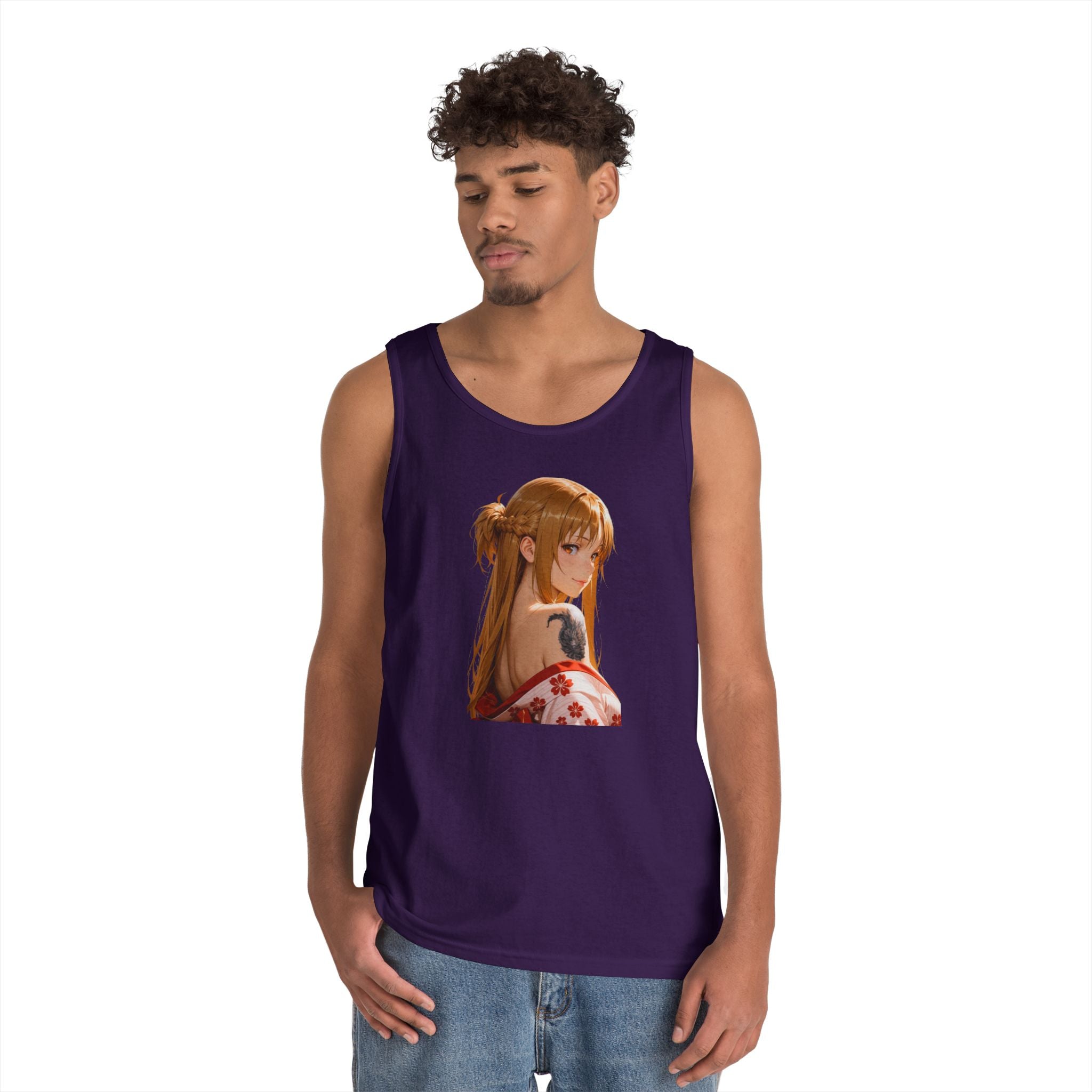Asuna Kimono Tattoo Heavy Cotton Tank Top