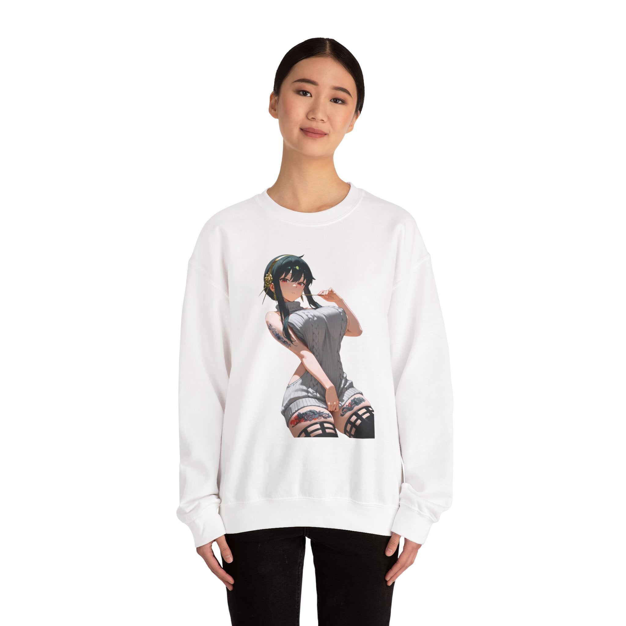 Yor Forger Sexy Tattooed Unisex Heavy Blend™ Crewneck Sweatshirt