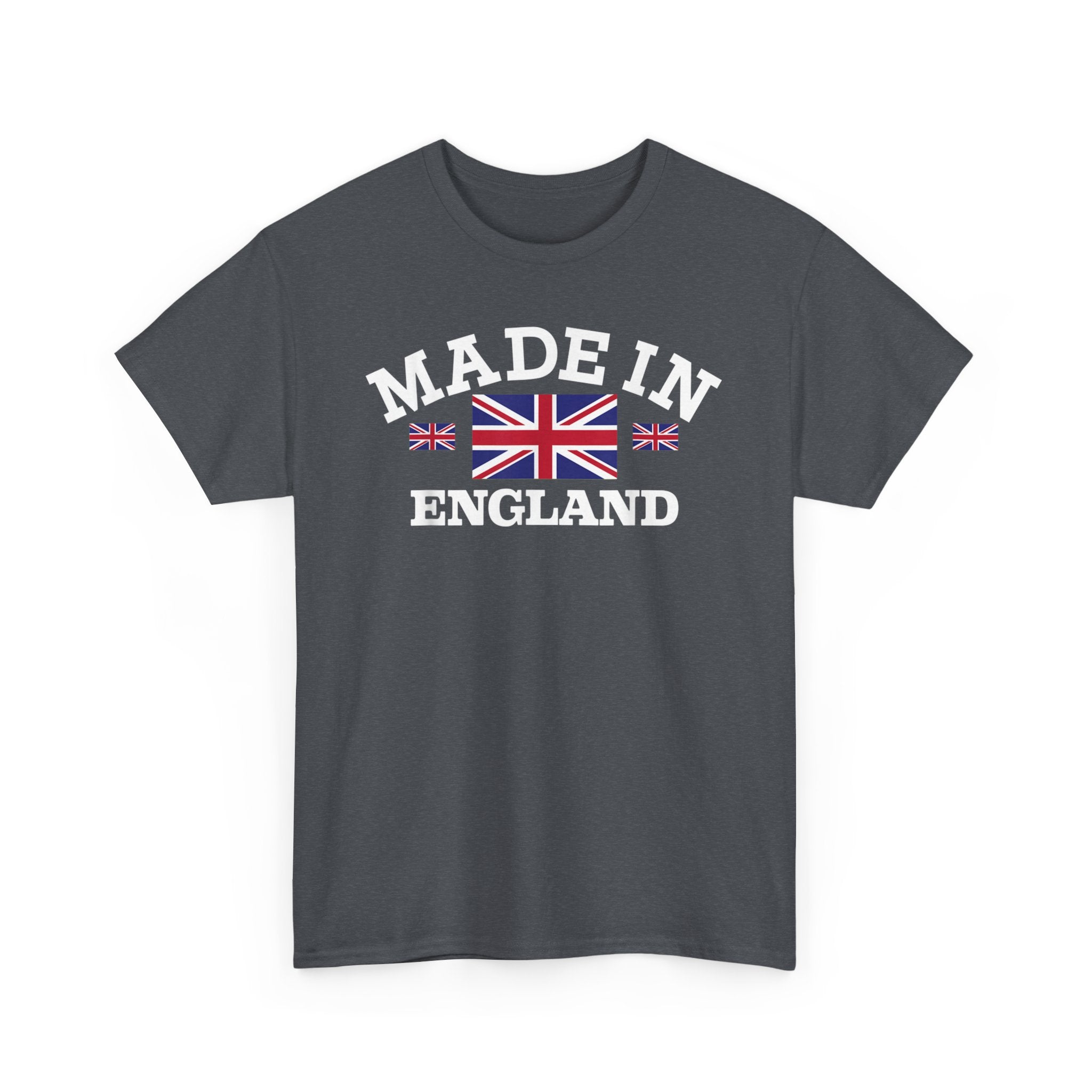 Made in England British Flag Union Jack Unisex Heavy Cotton Tee