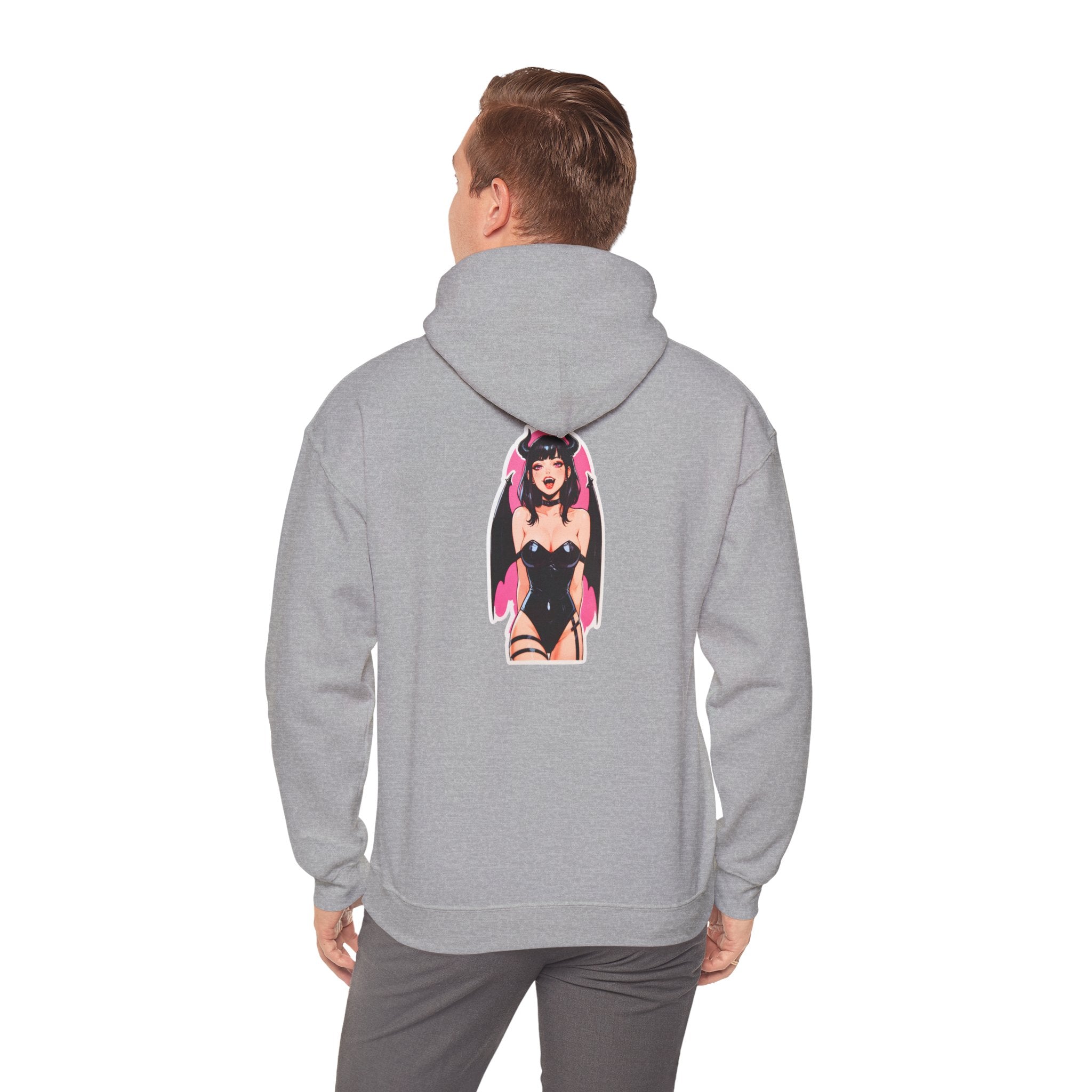Succubus Ahegao Dark Gothic Unisex Heavy Blend™ Hooded Sweatshirt