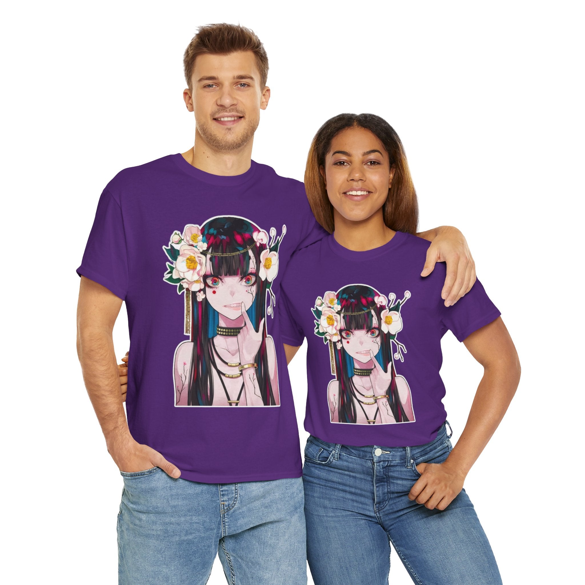 Vampire Girl Dark Fantasy Unisex Heavy Cotton Tee