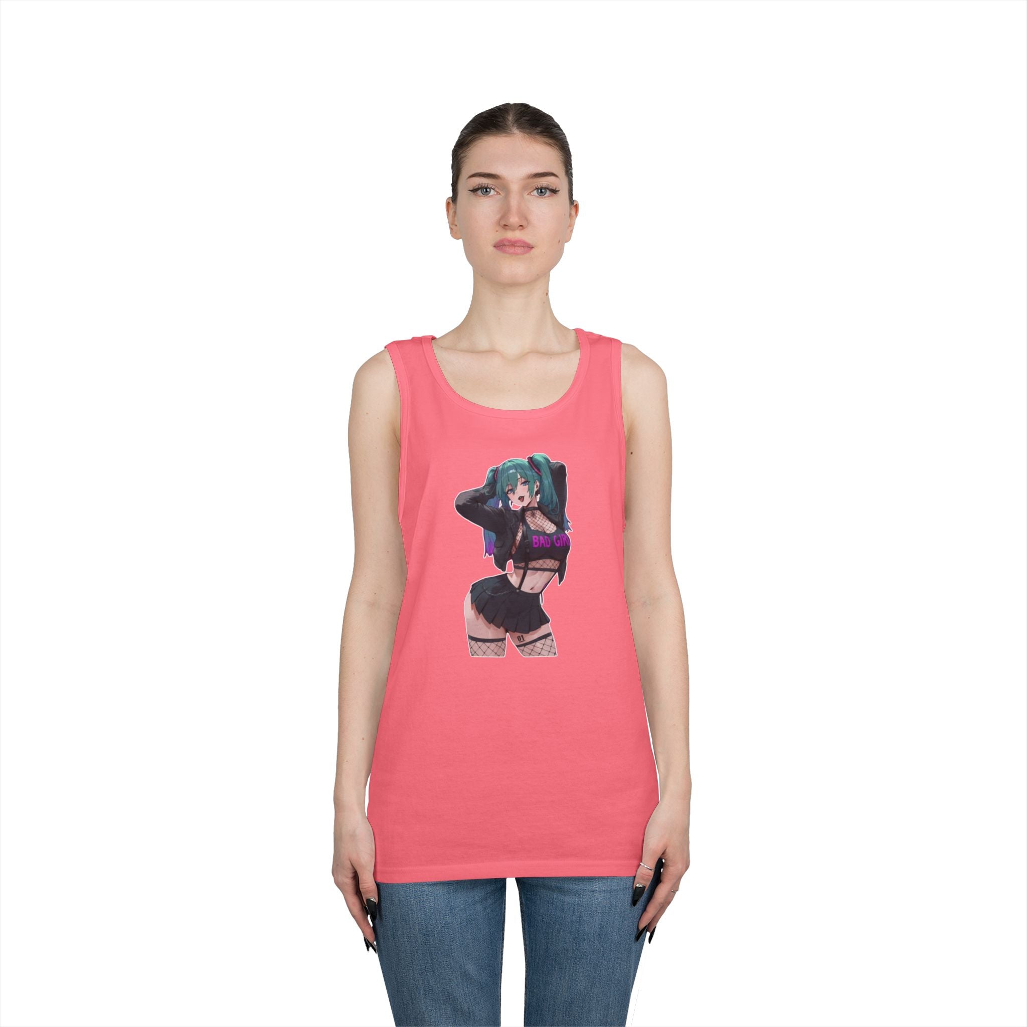 Hatsune Miku Baddie Heavy Cotton Tank Top