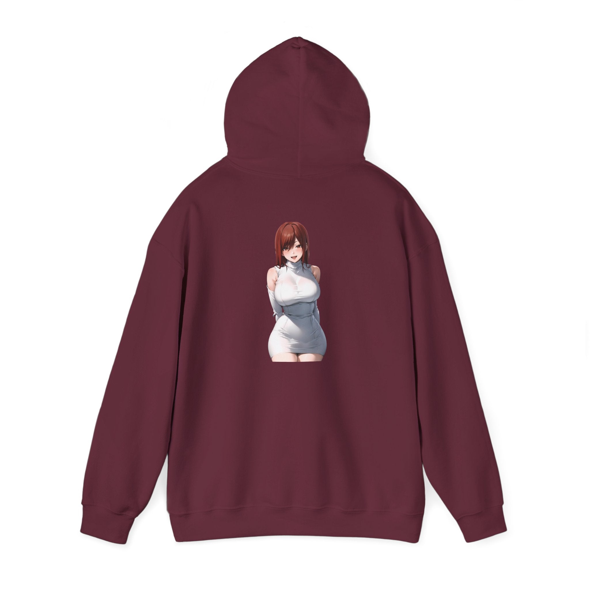 Ezra Scarlet Charming White Dress Anime Unisex Heavy Blend™ Hooded Sweatshirt