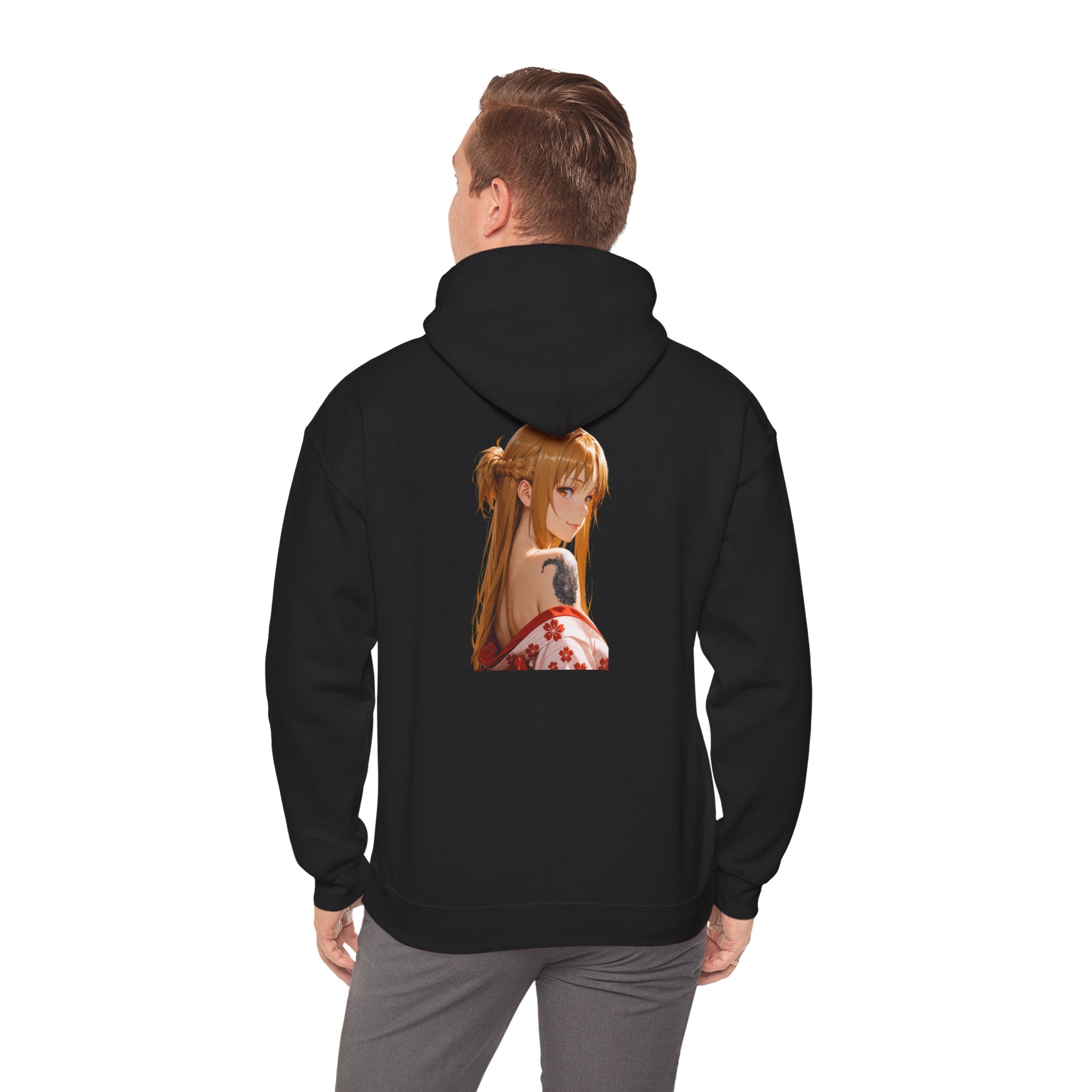 Asuna Kimono Tattoo Unisex Heavy Blend™ Hooded Sweatshirt