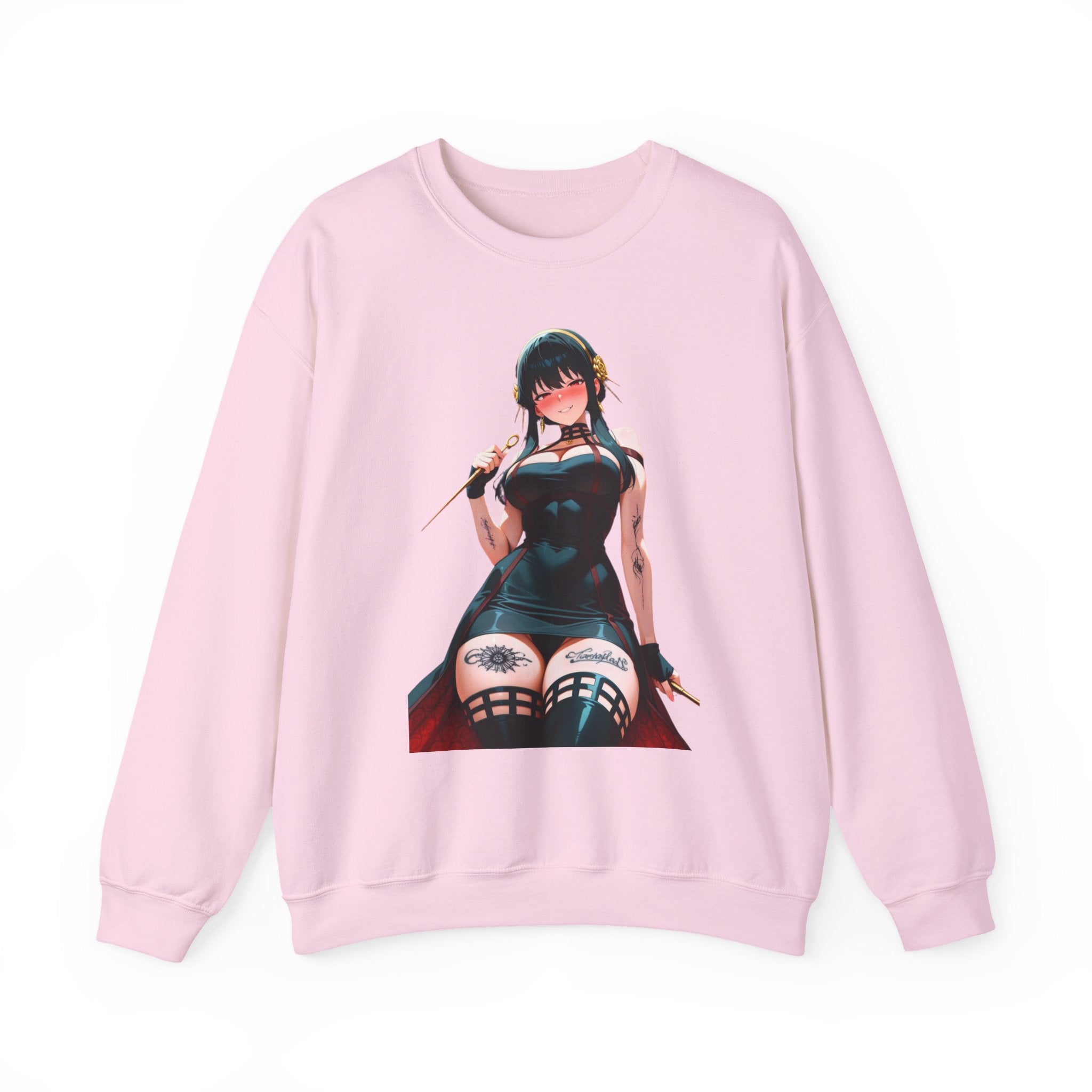 Yor Forger Assassin Gothic Tattooed Unisex Heavy Blend™ Crewneck Sweatshirt