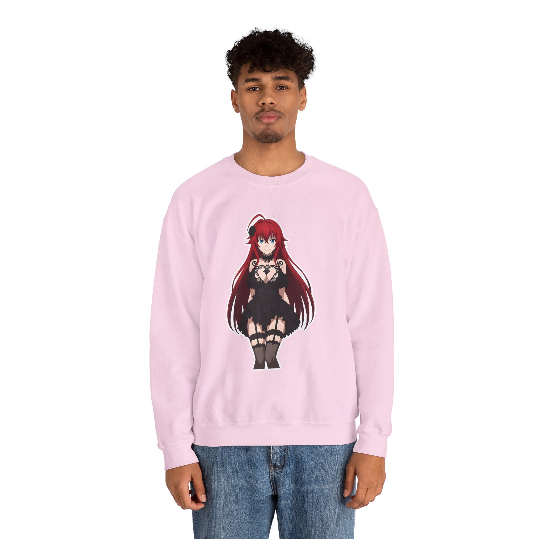 Rias Gremory Gothic Style Waifu Unisex Heavy Blend™ Crewneck Sweatshirt