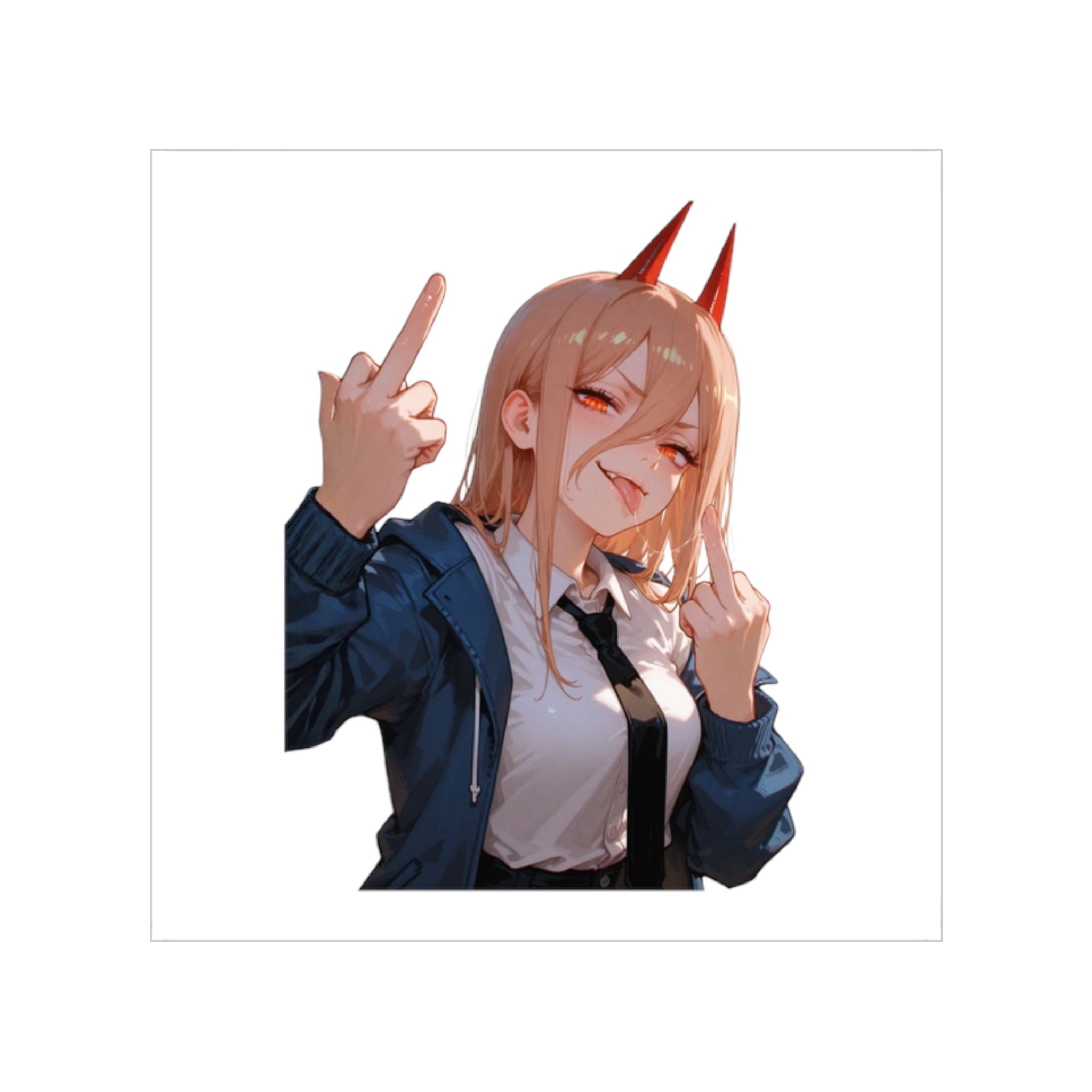 Power Provocative Waifu Sticker