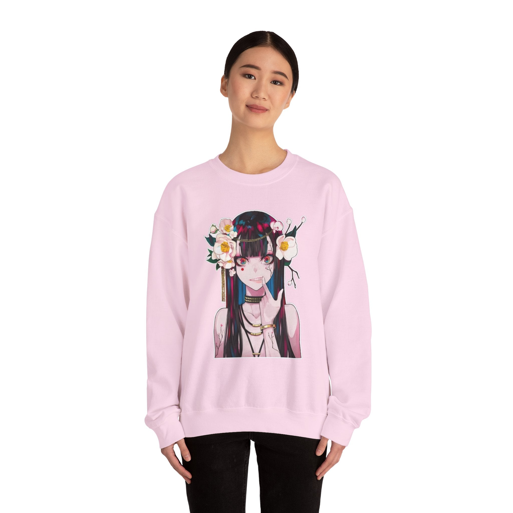 Vampire Girl Dark Fantasy Unisex Heavy Blend™ Crewneck Sweatshirt