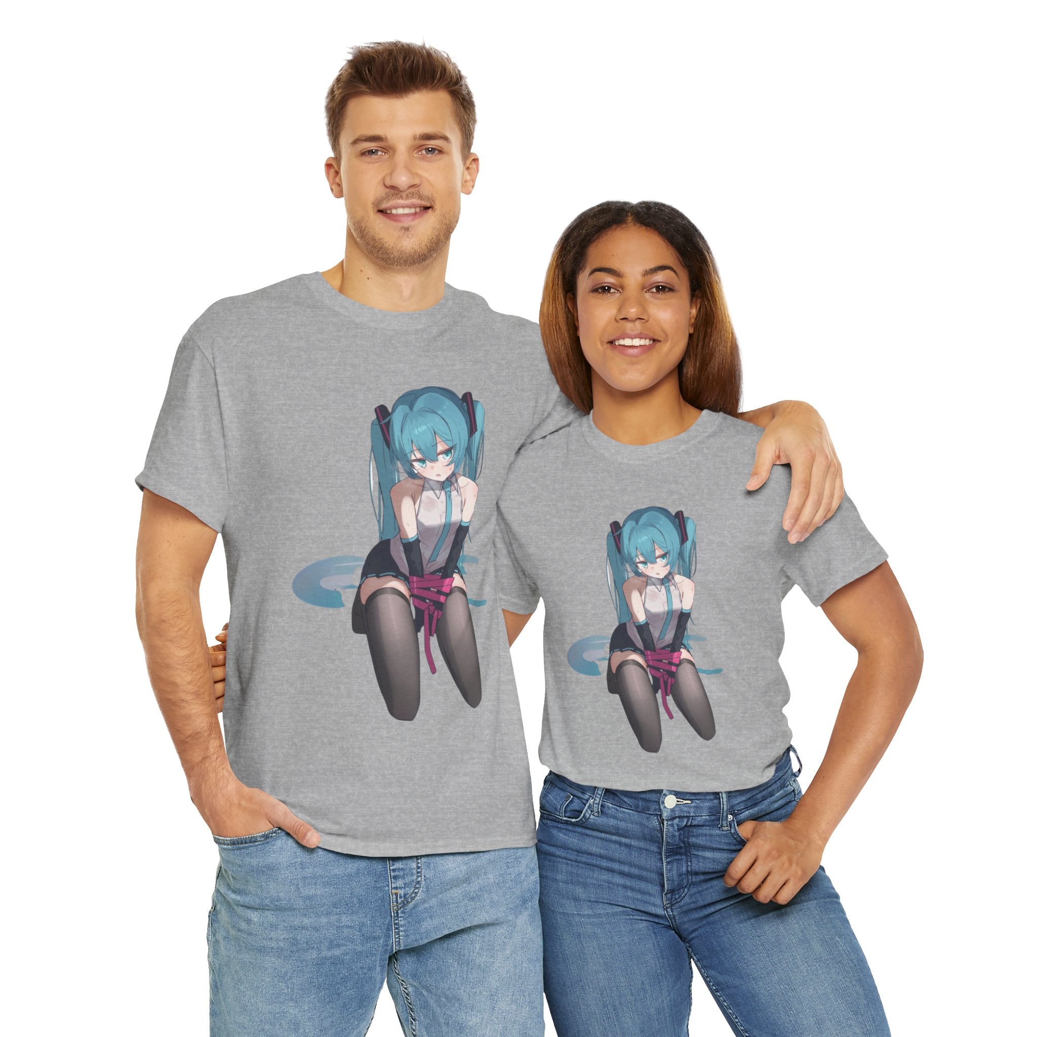 Hatsune Miku Bound Cute Anime Unisex Heavy Cotton Tee
