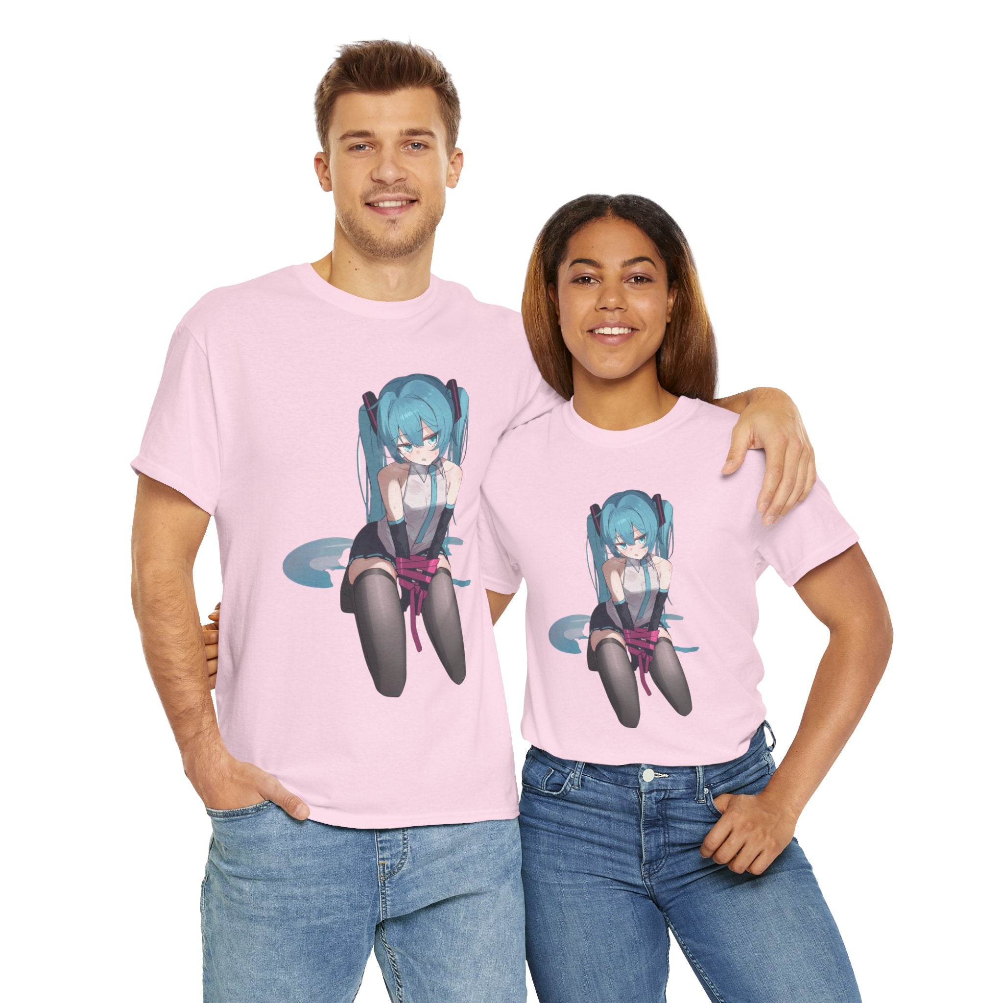 Hatsune Miku Bound Cute Anime Unisex Heavy Cotton Tee