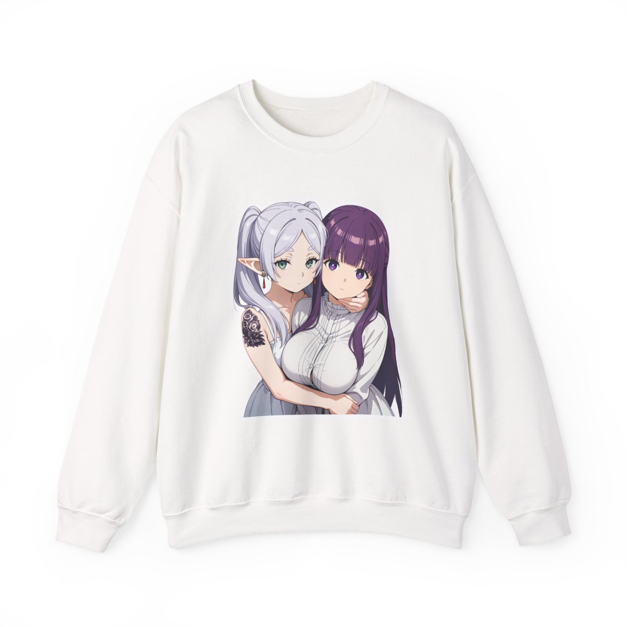 Fern x Frieren Waifu Unisex Heavy Blend™ Crewneck Sweatshirt