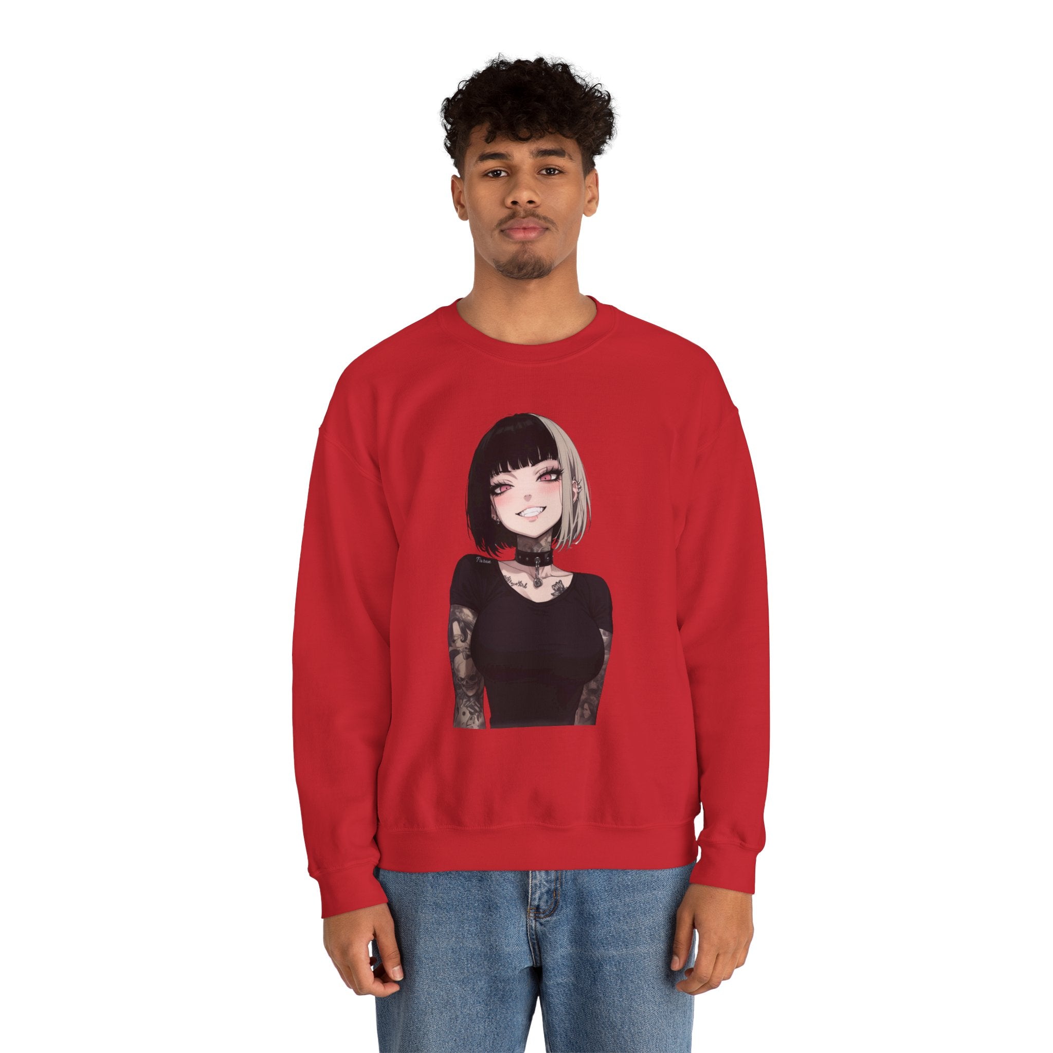 Himiko Toga Gothic Tattooed Style Unisex Heavy Blend™ Crewneck Sweatshirt