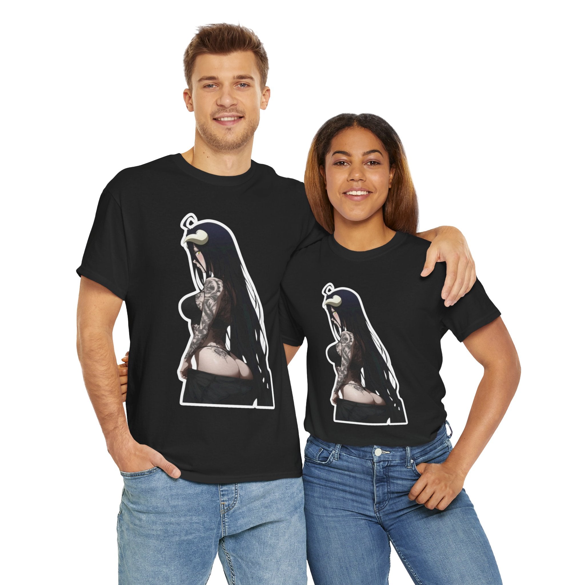 Albedo From Overlord Gothic Tattooed Unisex Heavy Cotton Tee