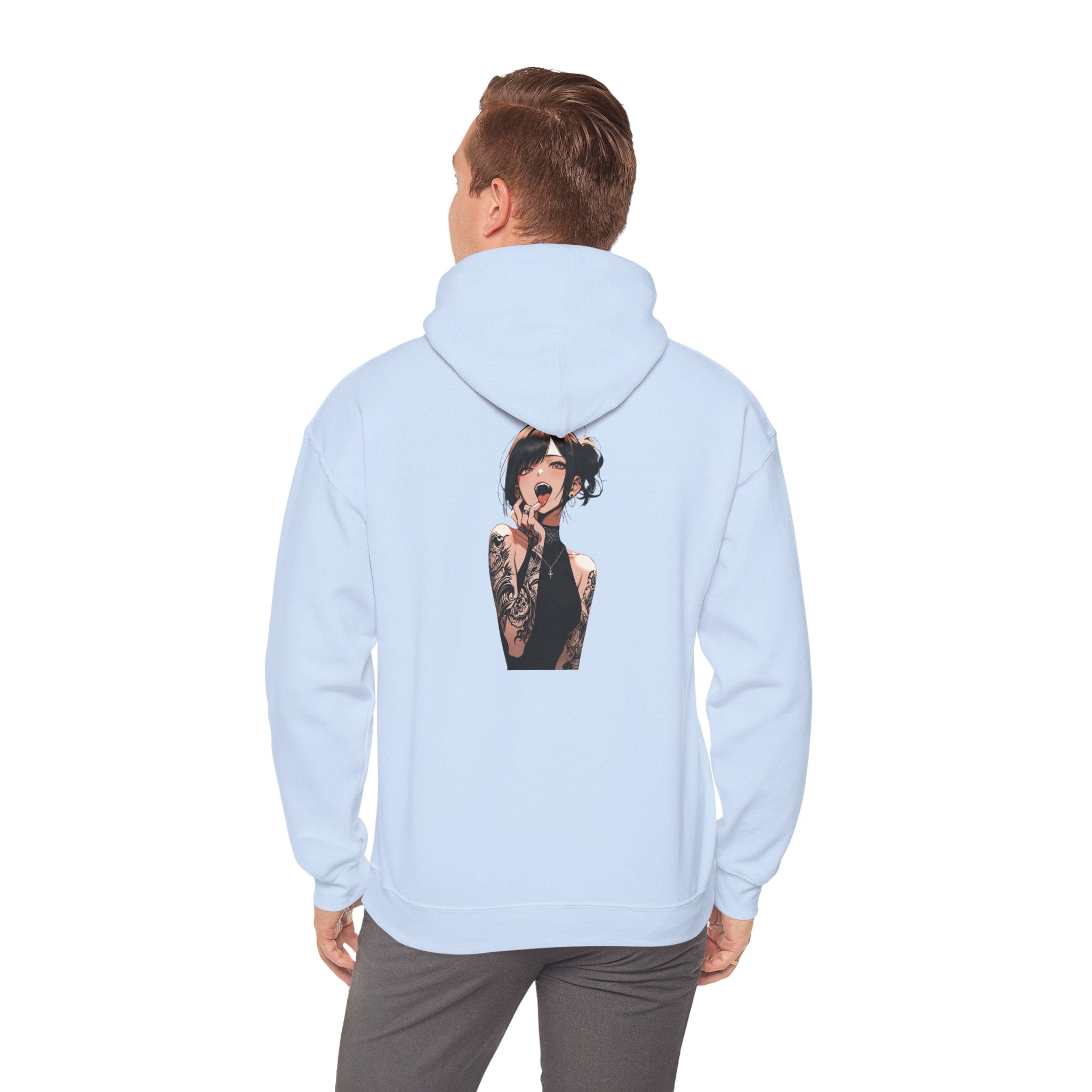 Gothic Himiko Toga Tattooed Ahegao Unisex Heavy Blend™ Hooded Sweatshirt