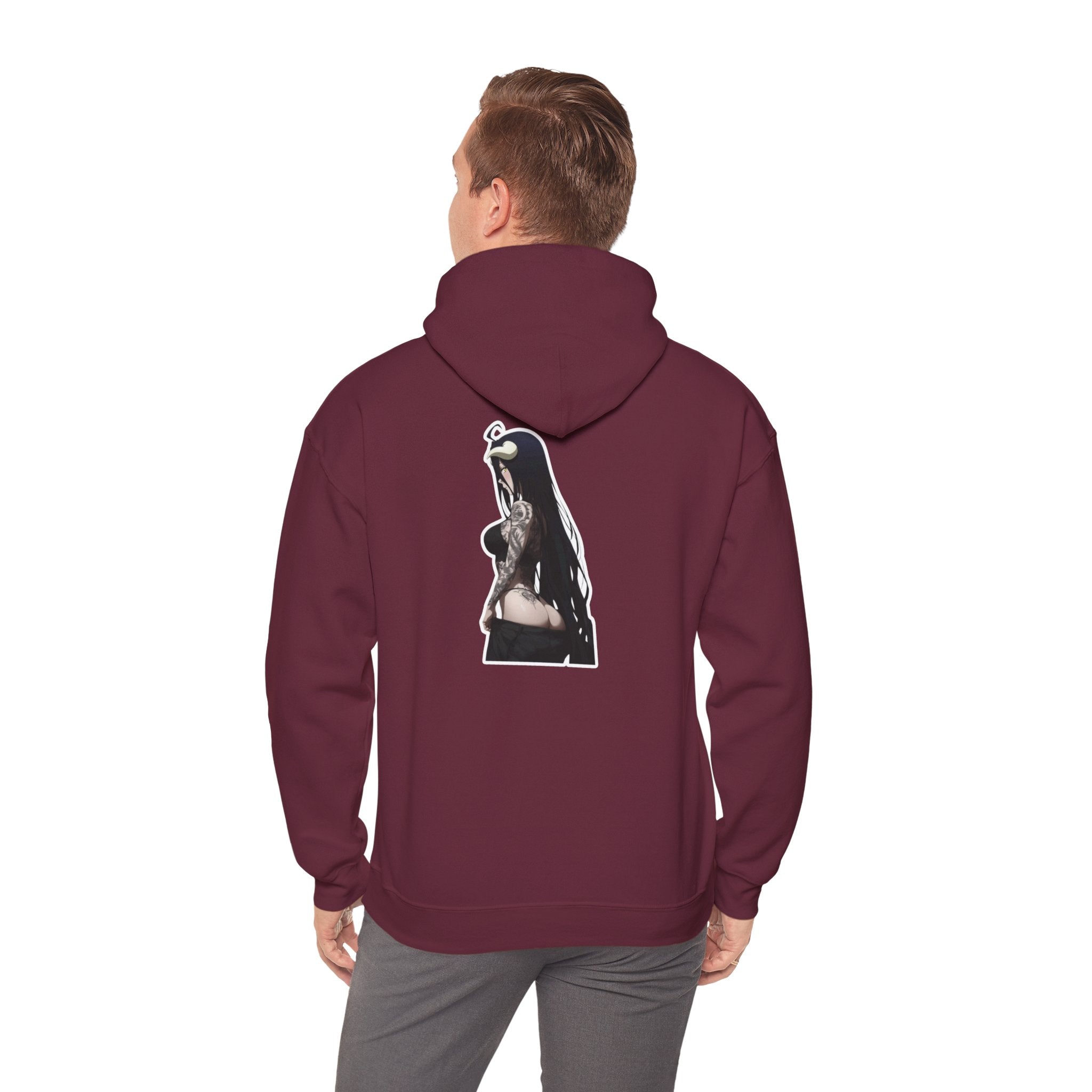 Albedo From Overlord Gothic Tattooed Unisex Heavy Blend™ Hooded Sweatshirt