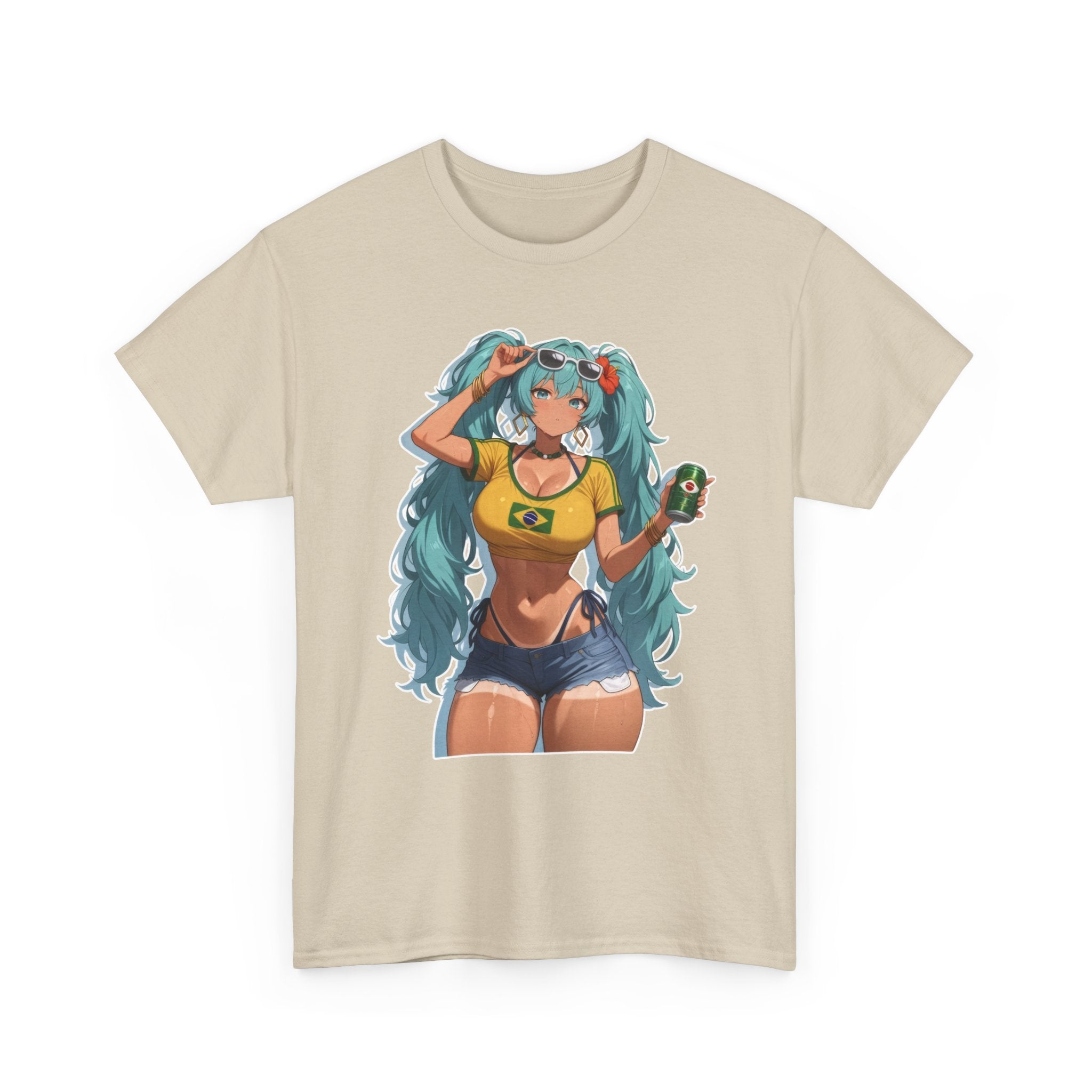 Hatsune Miku Brazil Girl Unisex Heavy Cotton Tee